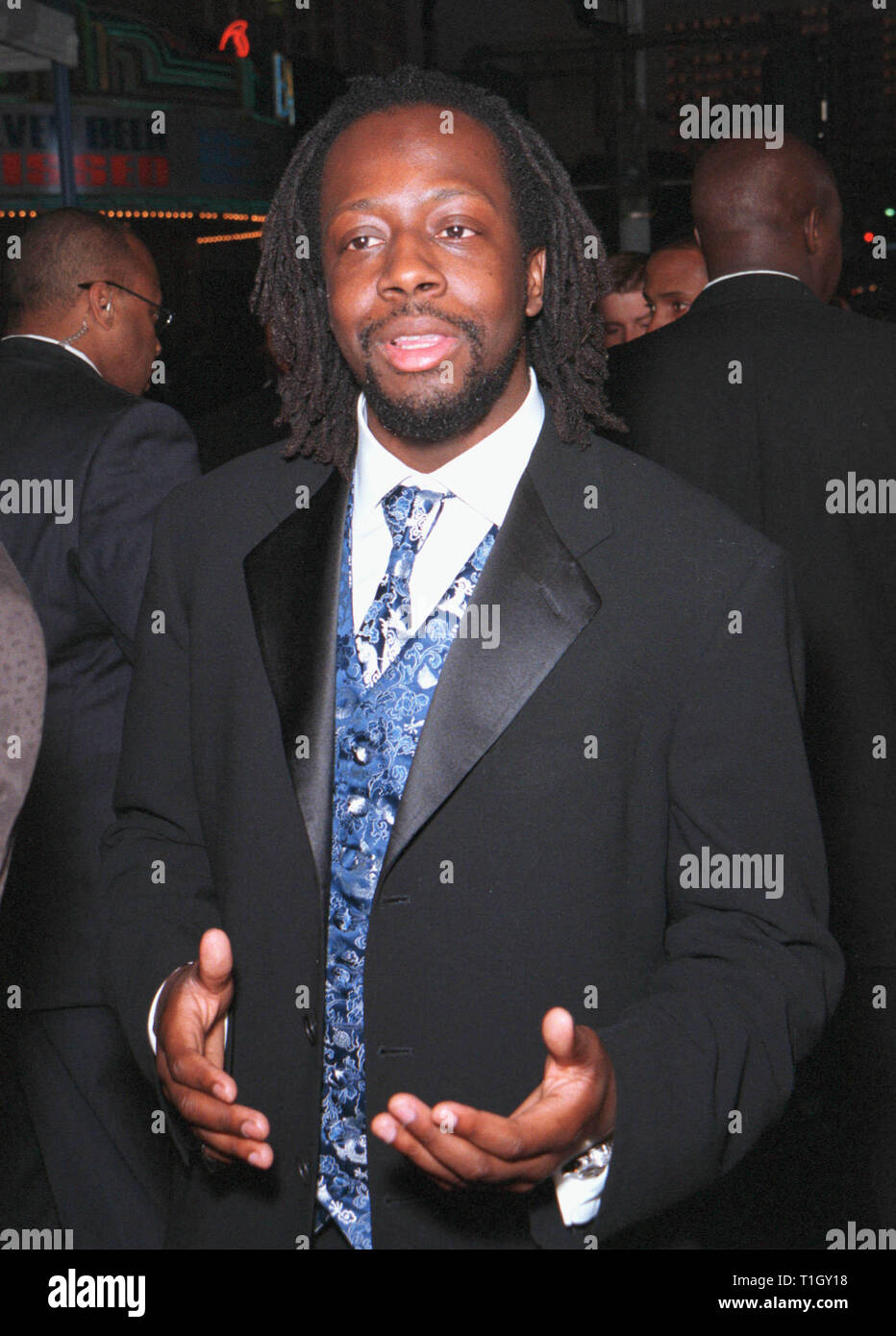 LOS ANGELES, CA - April 14, 1999: Musician WYCLEF JEAN at the world premiere in Los Angeles of 'Life' which stars Eddie Murphy & Martin Lawrence. © Paul Smith / Featureflash Stock Photo