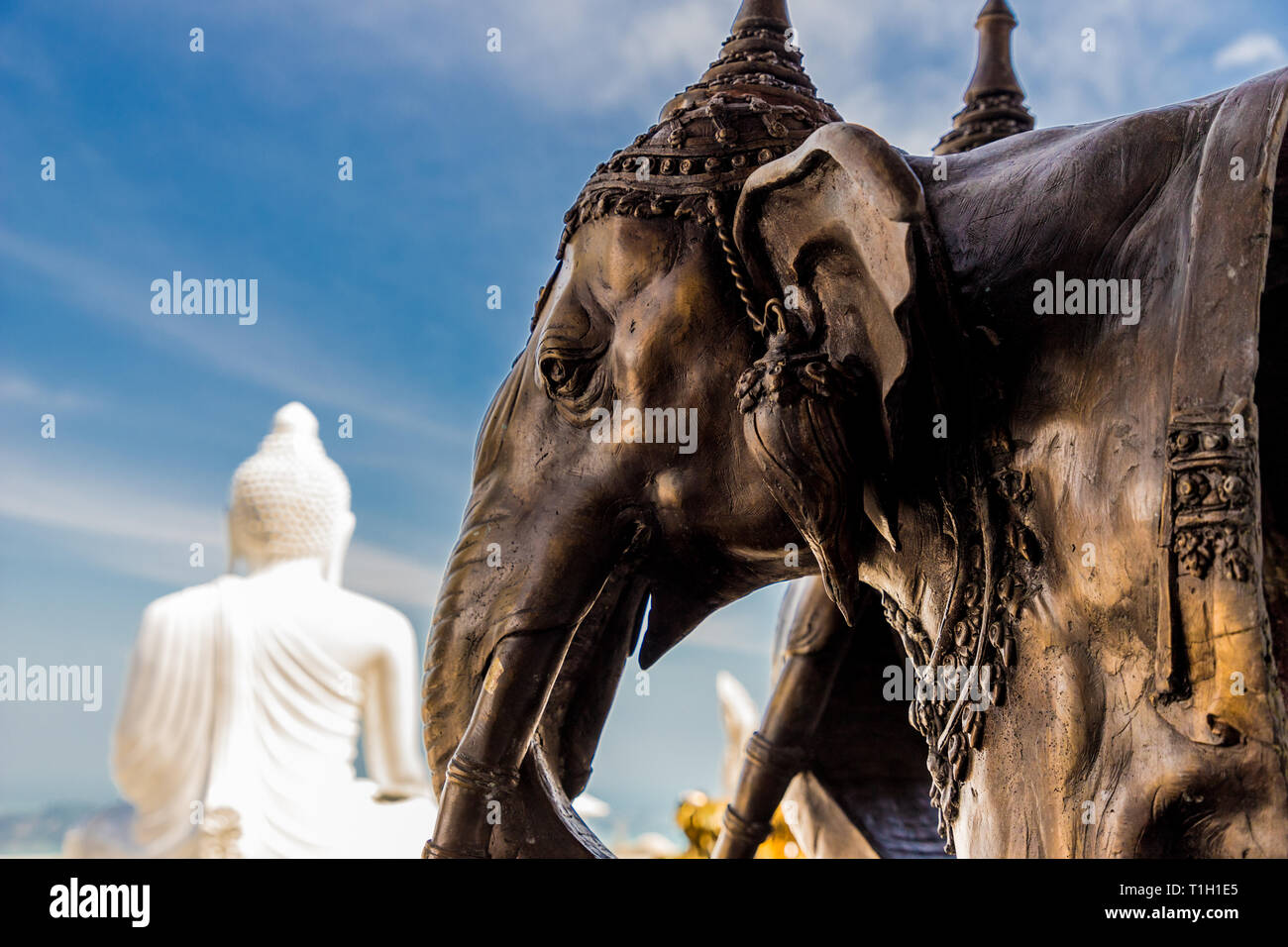 the big buddha statue in Phucket Thailand Stock Photo
