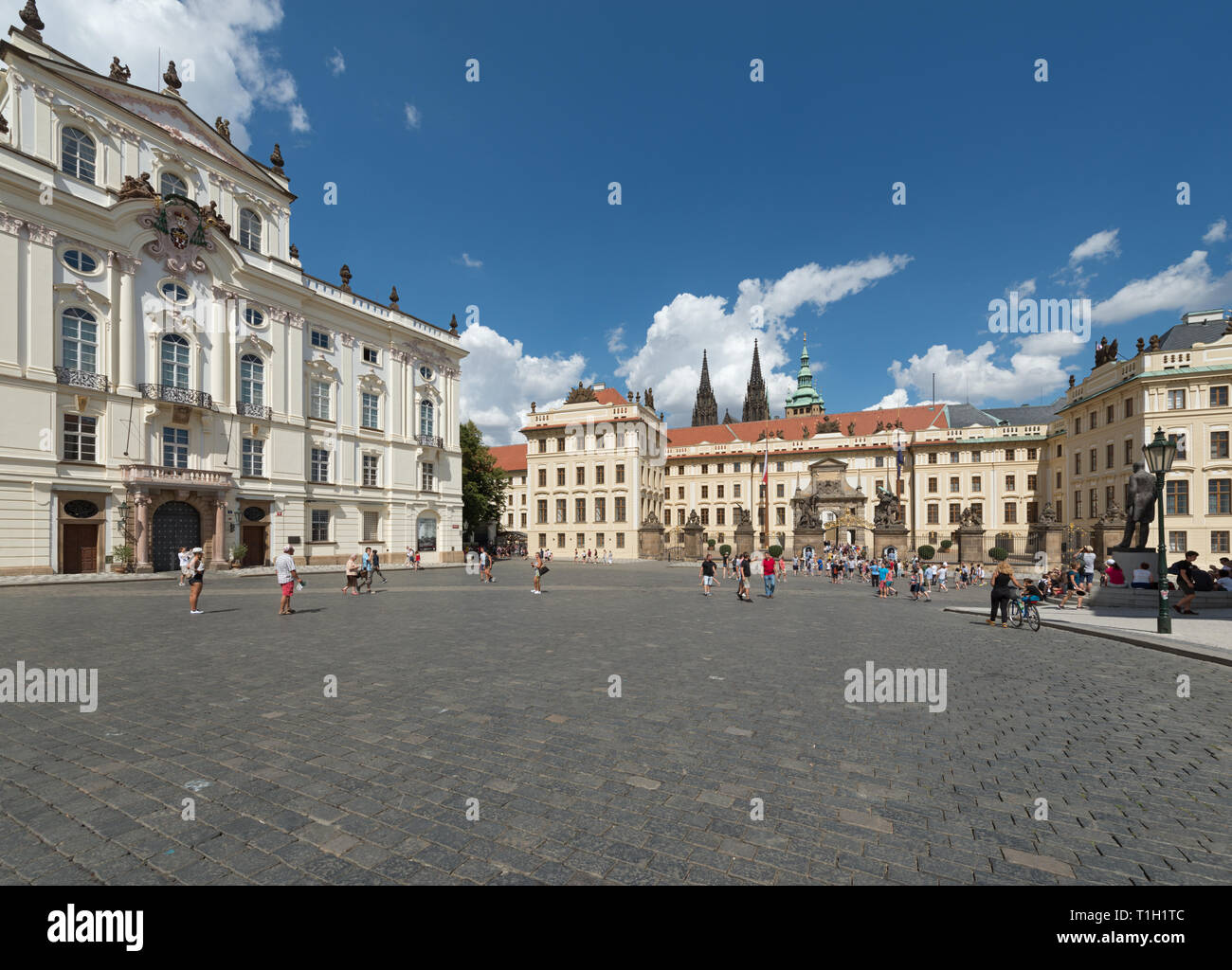 Prague: Hradcany square Stock Photo