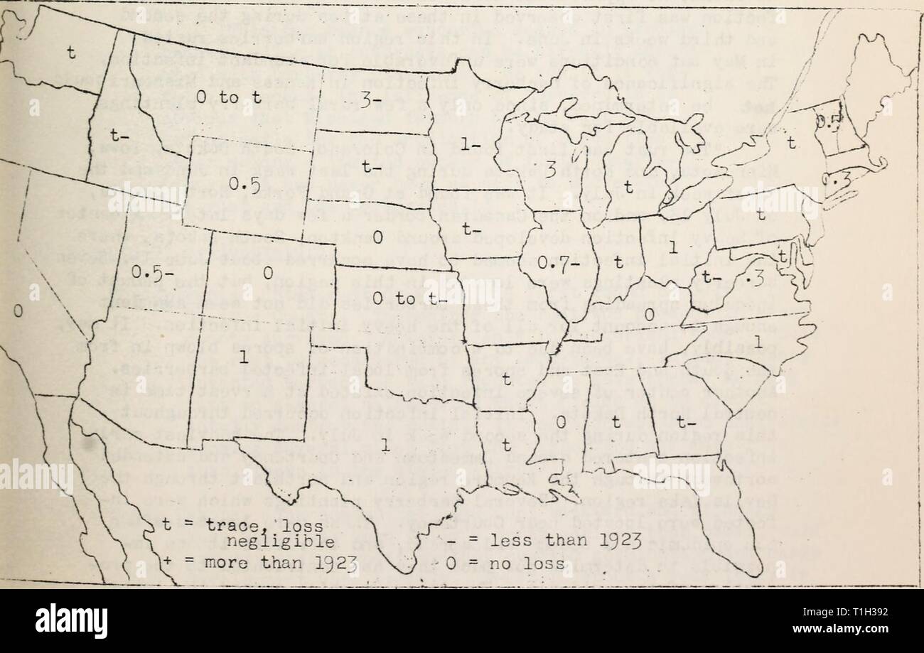 Diseases of cereal and forage Diseases of cereal and forage crops in the United States in 1924  diseasesofcereal40hask Year: 1925  iiS '.'hv-at - St :m mst 4. Tapke, V. F. Effects of the modified hot water treatniont on gemination, grov/th, and yield of wheat. Jour. Agr. Res. 26: 79-97- Apr. 5, IQ24. STEM RUST CAUSED BY PUCCINIA GRAMIKIS PERS. Stem, rust of wheat in the United States in I924 caused very little loss. It was not to be compared in this respect with the season of IPl, 1920, or 1923. North Dakota and V/isconsin, according to reports, had the greatest losses, 3 each case. ' Minnesot Stock Photo