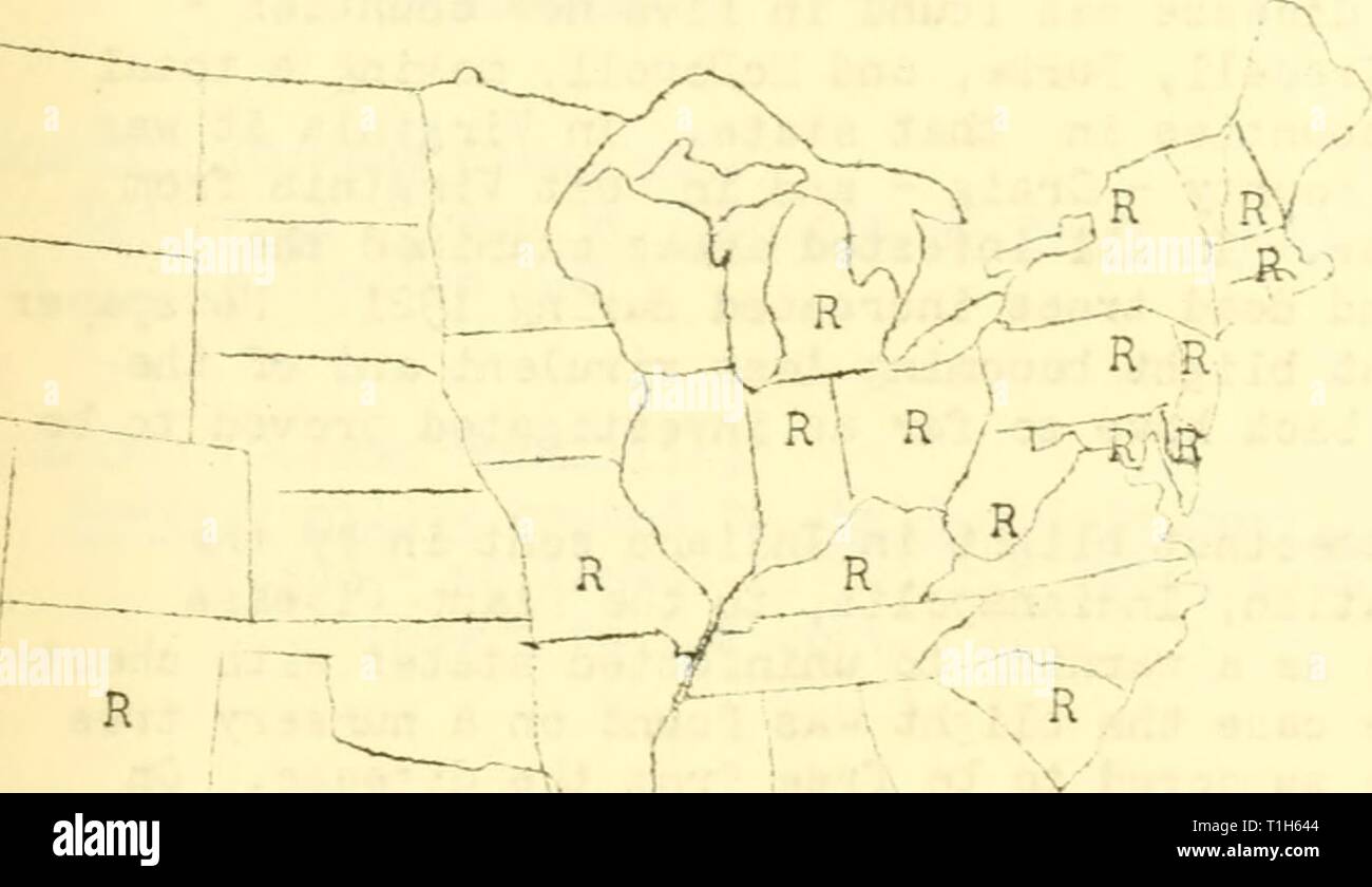Diseases of forest and shade Diseases of forest and shade trees, ornamental and miscellaneous plants in the United States in 1921  diseasesofforest23mart Year: 1922  451 :UT?LRnJT (Julians cinerea) .nthracnose caased by Gnor.onia leotostyla (2&gt;.) Ces. De V.ct, = (ilarssonia iu.-:landis (Lit.) Sacc, ) (Gloeos'criu:r. .iw:landis (Lib.) Ilont. ) I'e.' York - probably i'cund v/herever butternut grov/s in state, v/as severe on many trees. Perjisylvania - leaves yellov/ing and dying, fungus fruiting nicely. (LOO) Illinois - prevalence san.e as preceding years, lov/a - unimportant during 1921. L Stock Photo