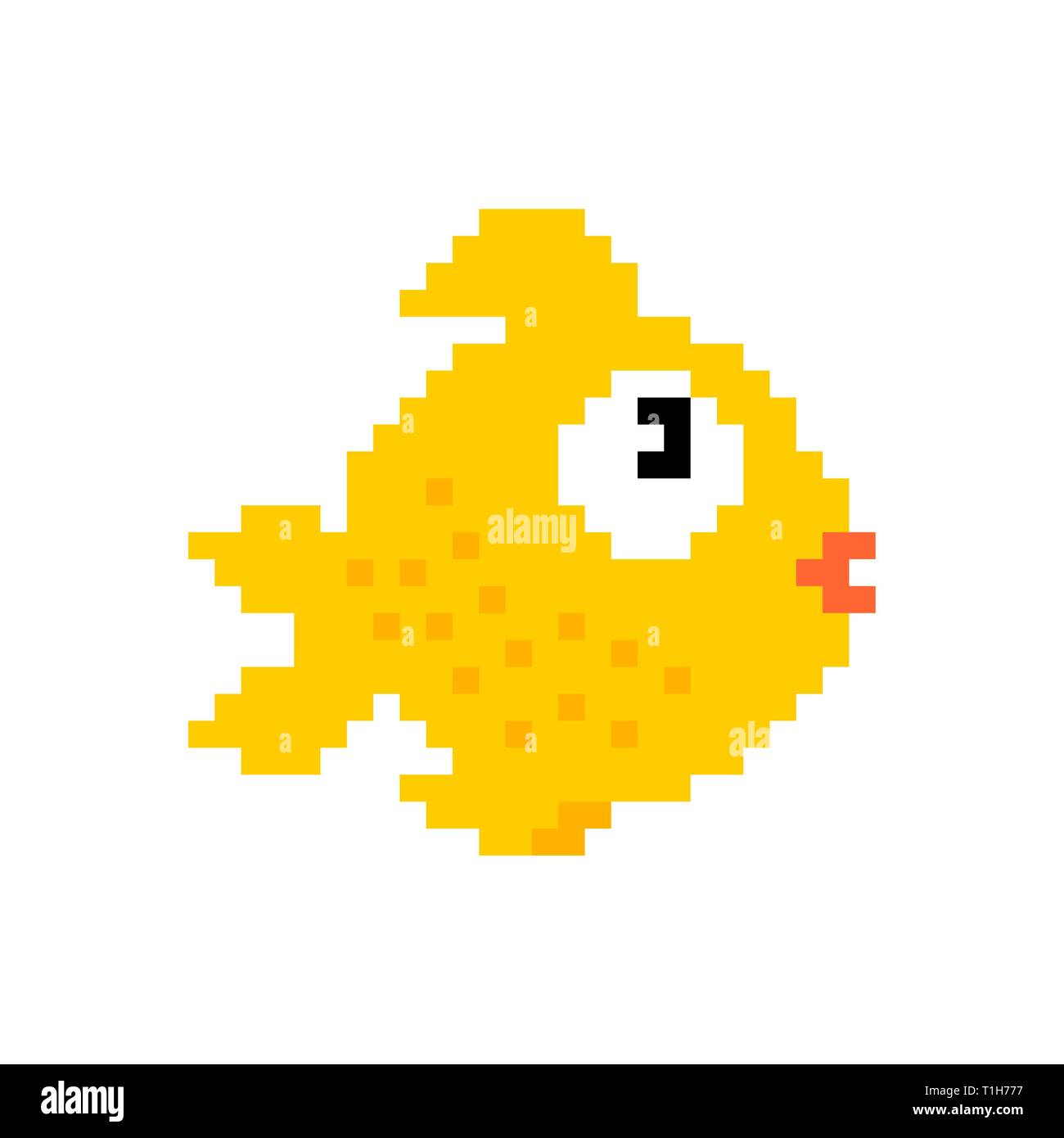 Рыба пиксель арт
