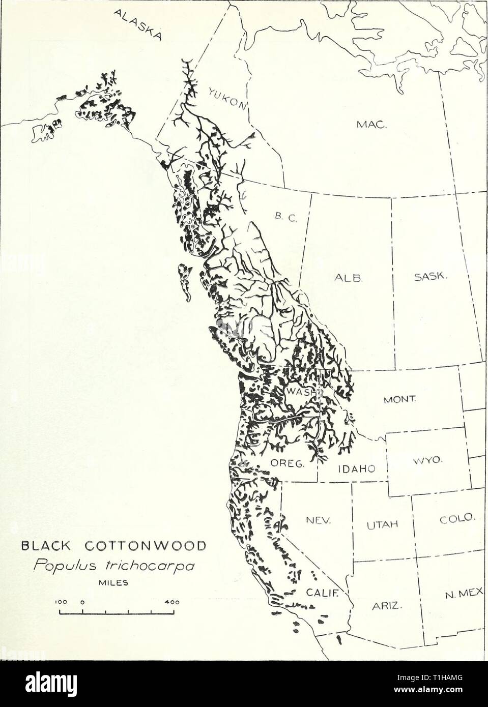 The distribution of important forest The distribution of important
