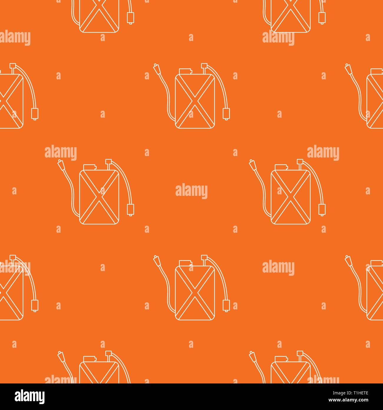 Pest control pattern vector orange Stock Vector