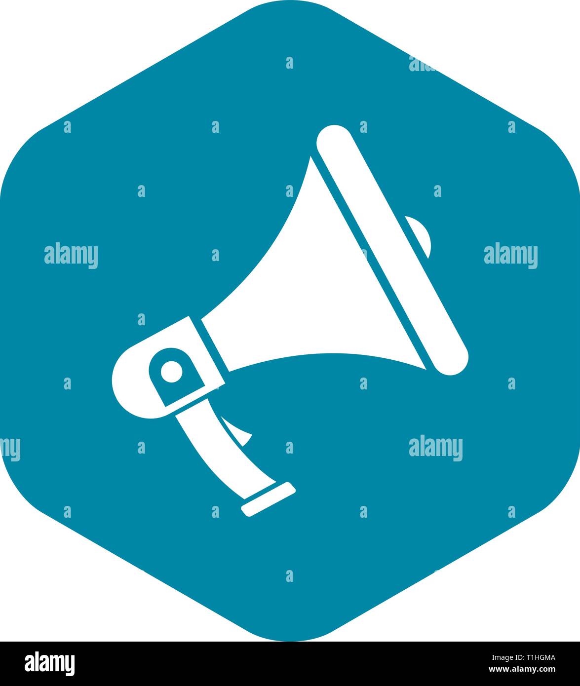 Megaphone icon, simple style Stock Vector Image & Art - Alamy