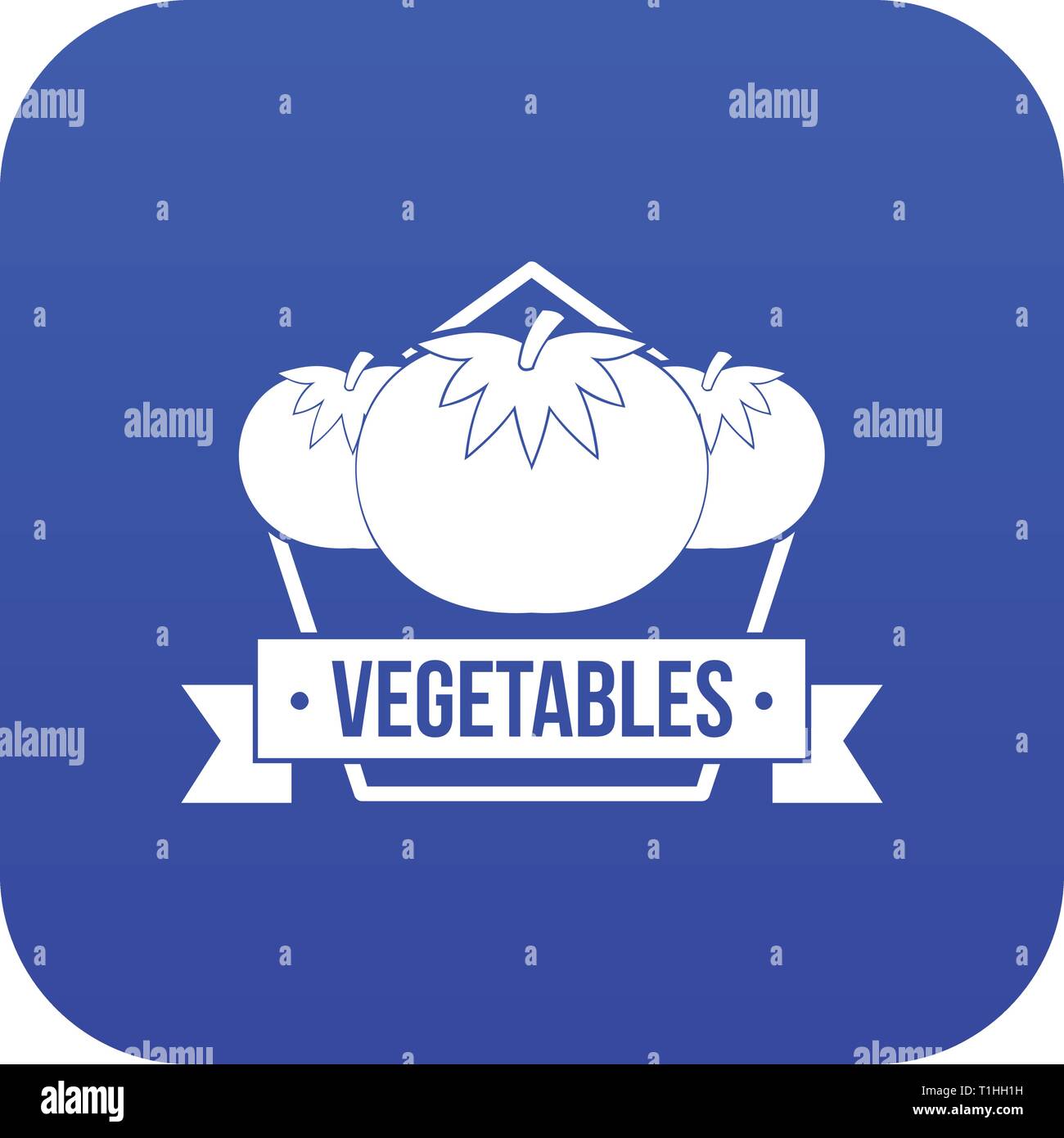 Vegetables icon blue vector Stock Vector Image & Art - Alamy