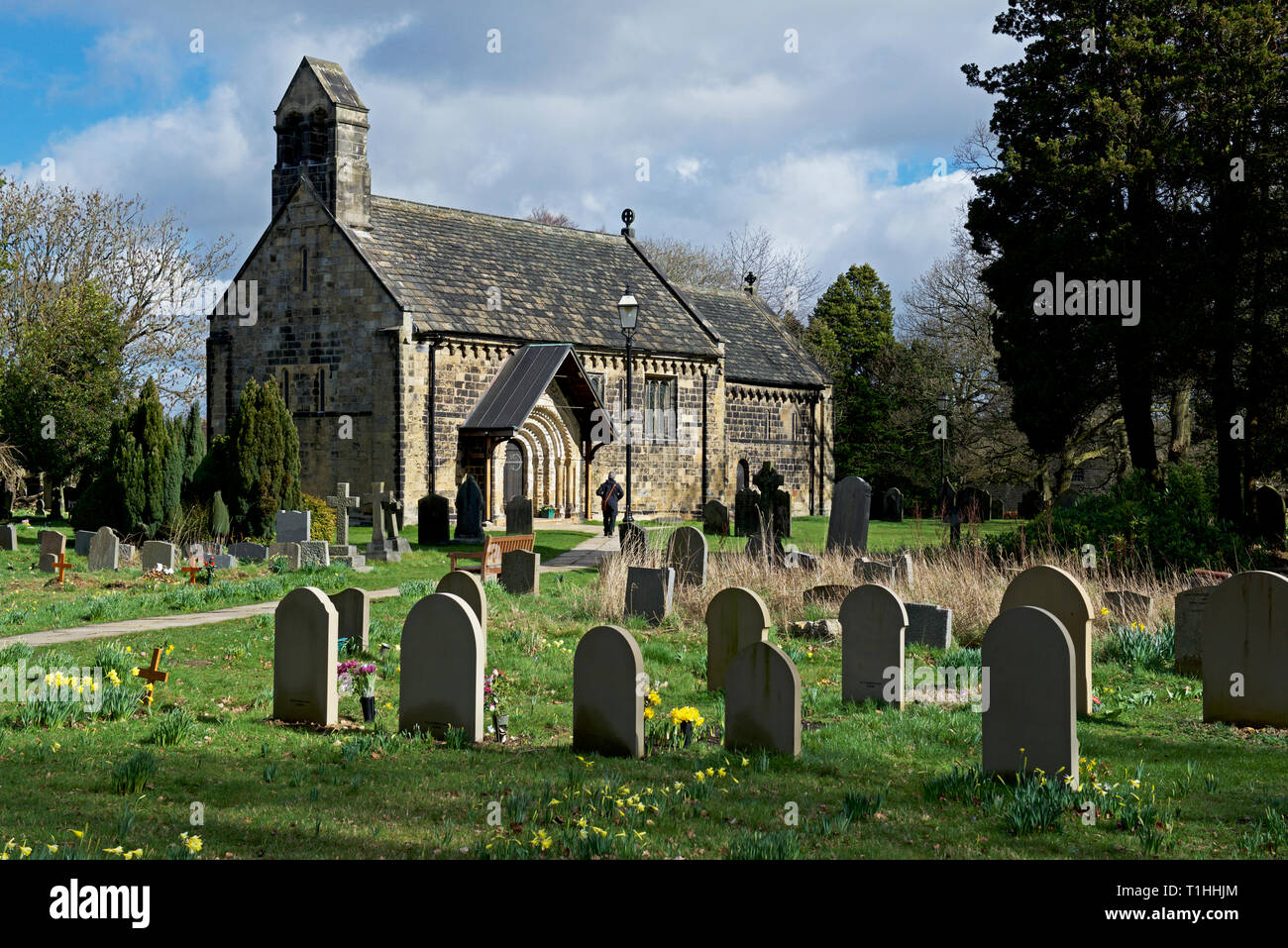 Parish church of St John The Baptist, Leeds, West Yorkshire, England UK Stock Photo