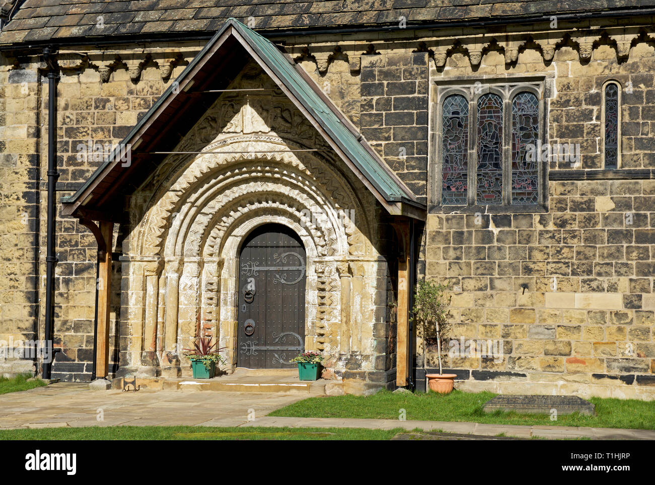 Parish church of St John The Baptist, Leeds, West Yorkshire, England UK Stock Photo