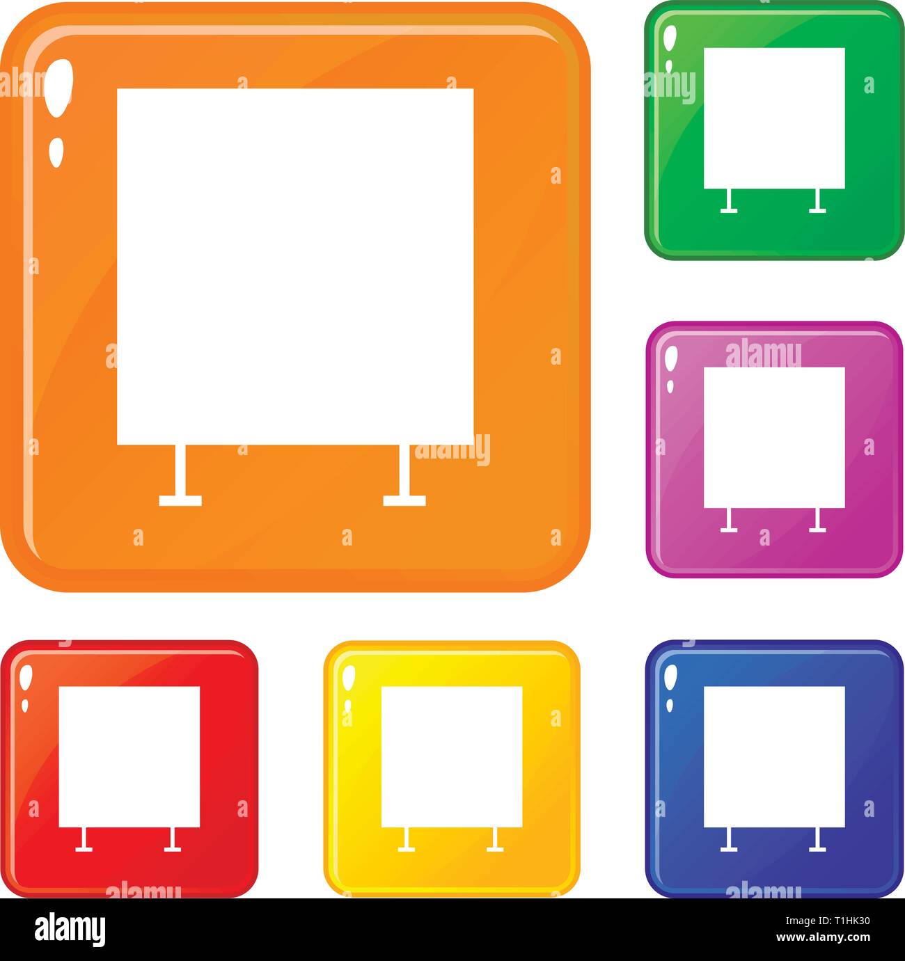 Finance woman chart icons set vector color Stock Vector Image & Art - Alamy