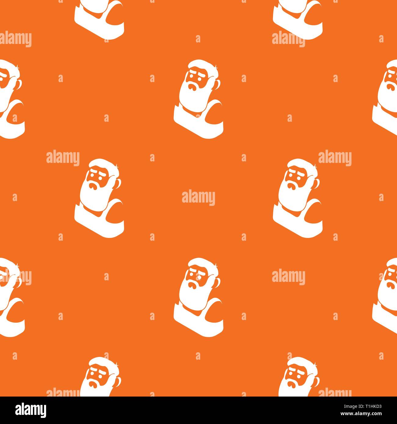 Blacksmith pattern vector orange Stock Vector