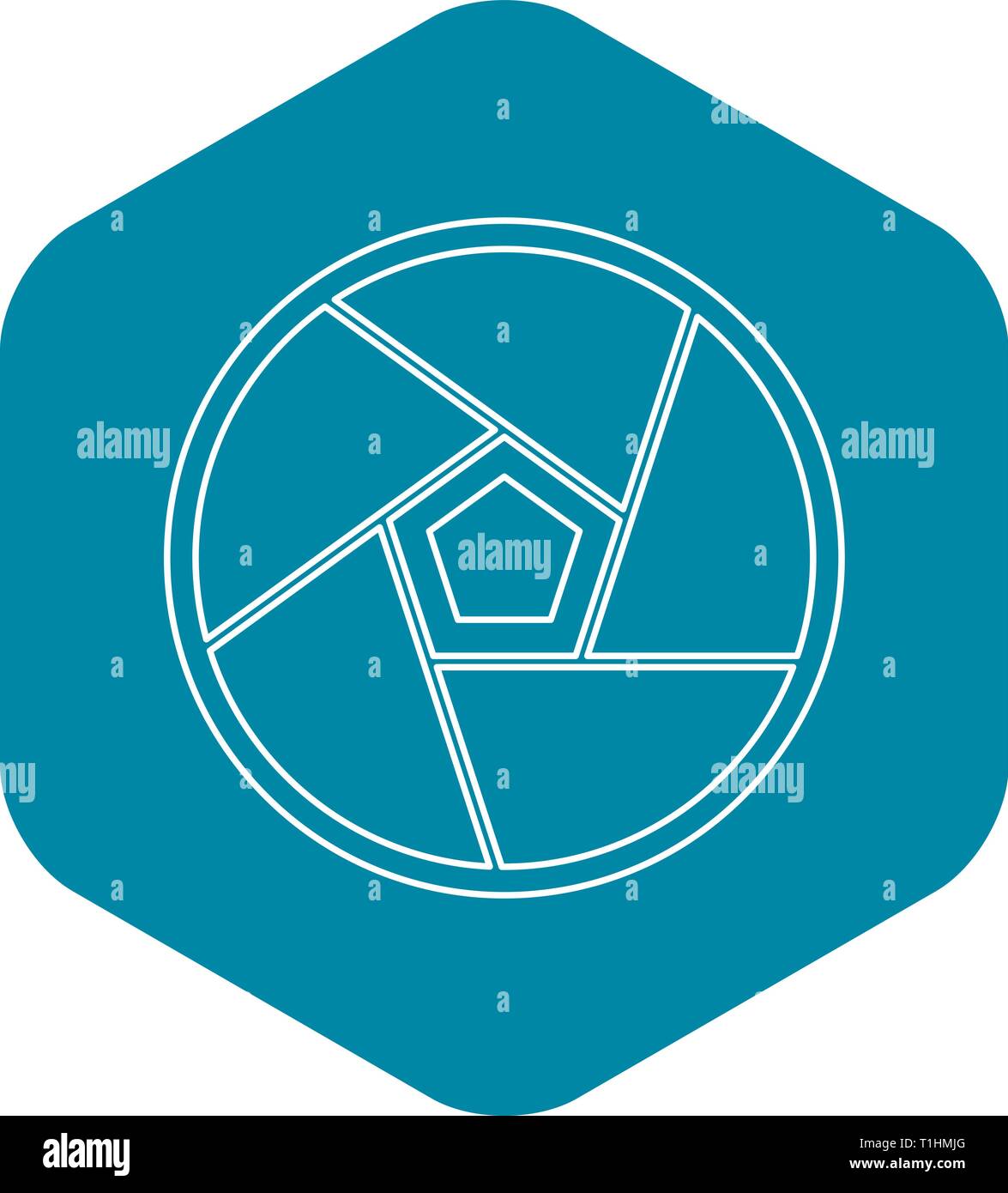 Big photographic lens icon, outline style Stock Vector Image & Art - Alamy