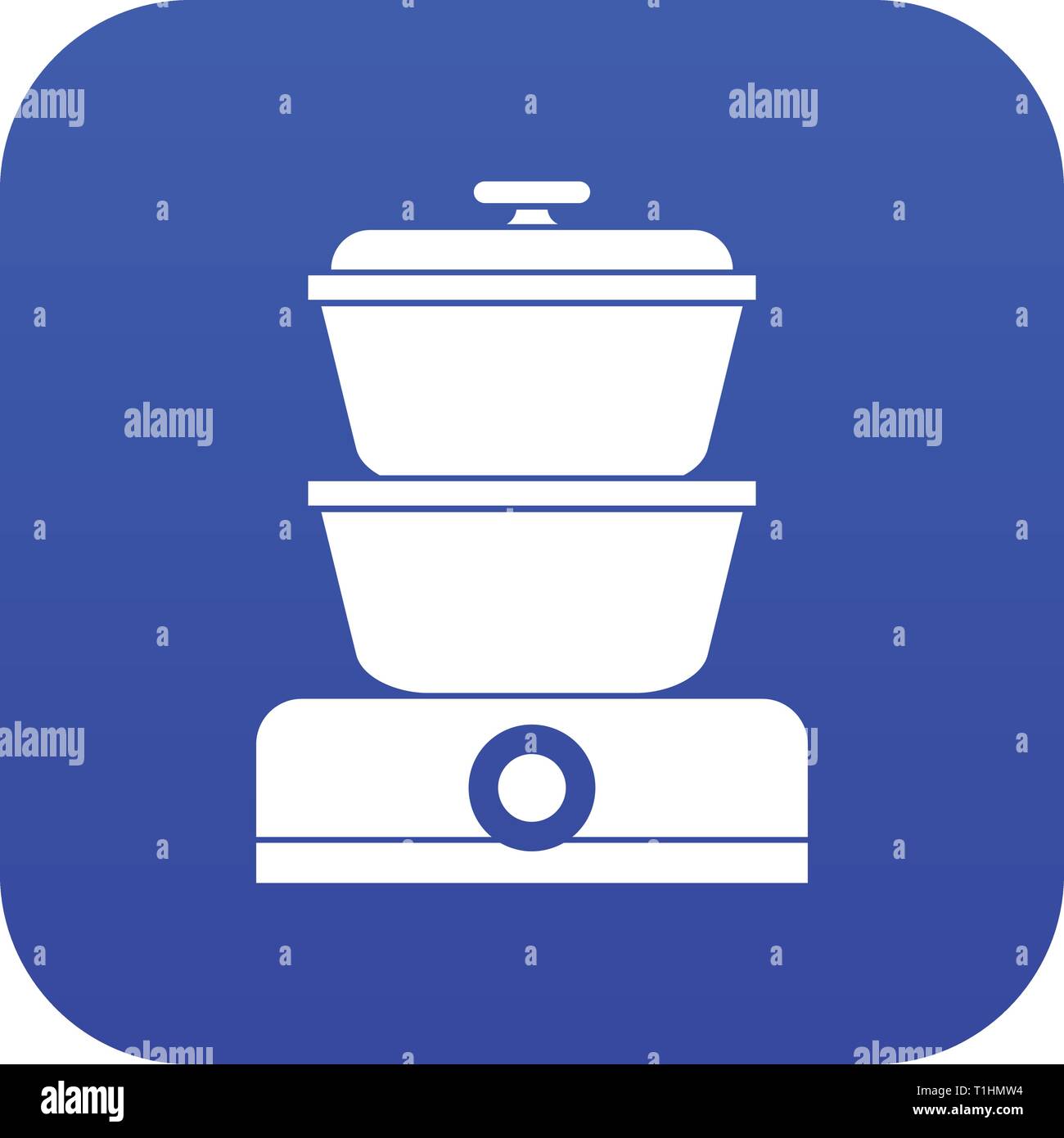 Steamer icon digital blue Stock Vector Image & Art - Alamy