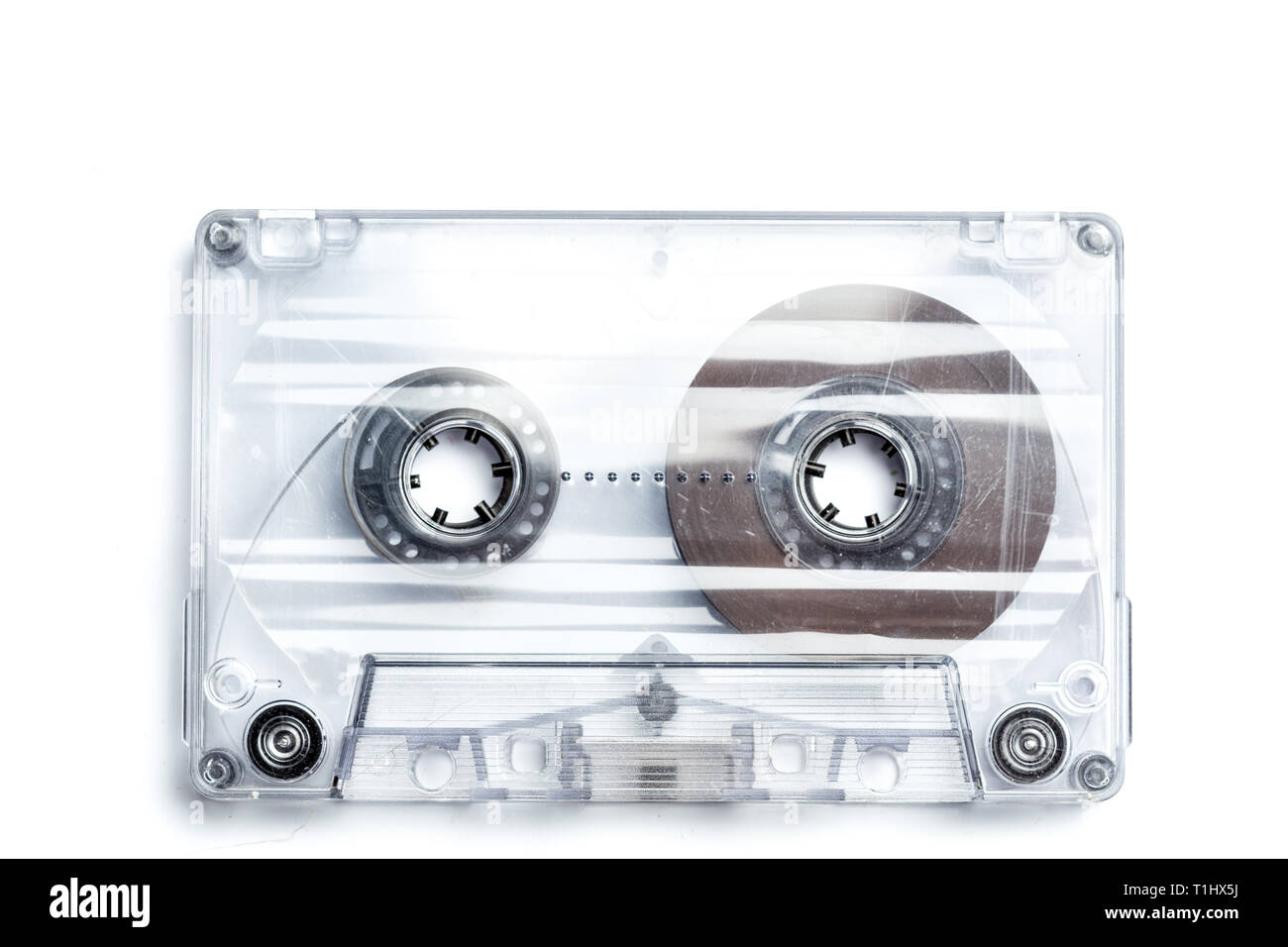 vintage cassette tape isolated white background Stock Photo - Alamy