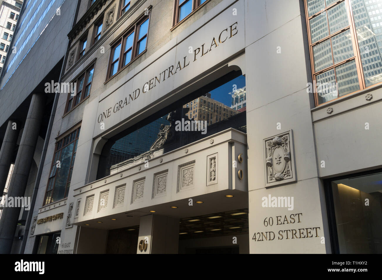 One Grand Central Place, East 42nd Street, New York City Stock Photo