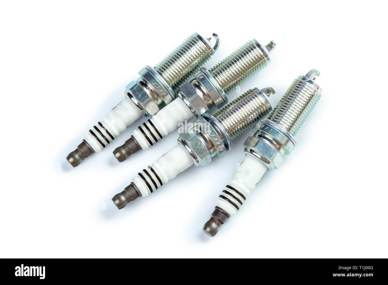spark plugs isolated on white Stock Photo Alamy