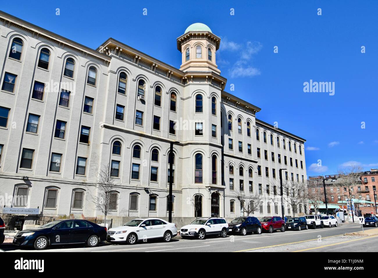 The historic Chickering Piano Factory, once one of the largest