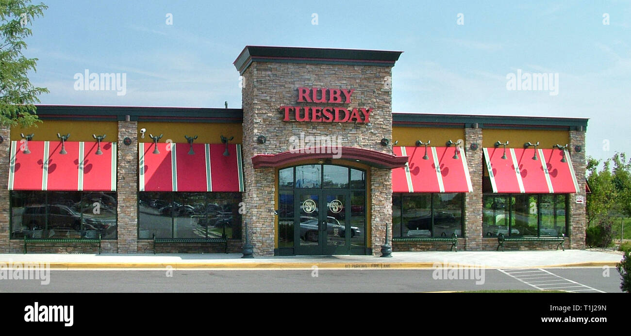 Ruby Tueday Restaurant Stock Photo