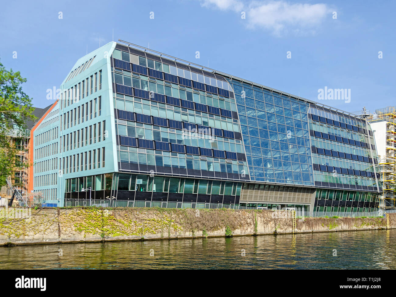 Berlin, Germany - April 22, 2018: Building of the Valentin Software, Germany’s market leader of modern design and simulation software for renewable en Stock Photo