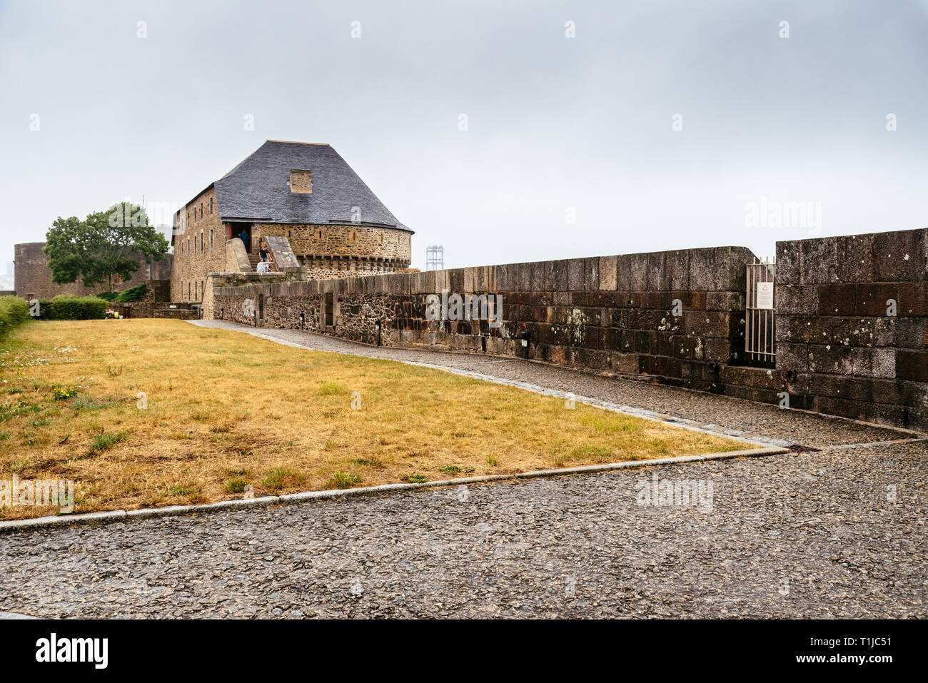 Brest, France July 29, 2018 Castle or Chateau of Brest. It is a
