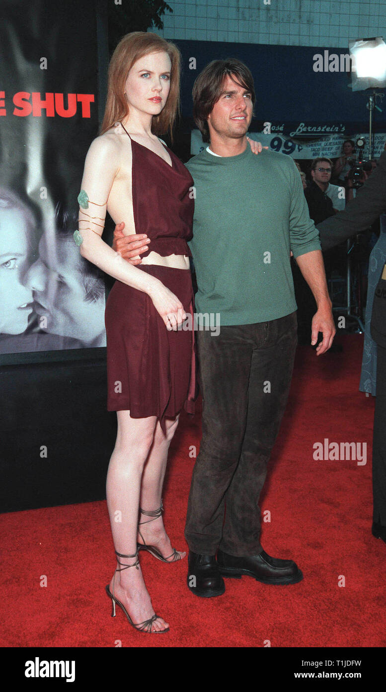 LOS ANGELES, CA. July 13, 1999 Actor TOM CRUISE &actress wife NICOLE KIDMAN at the world