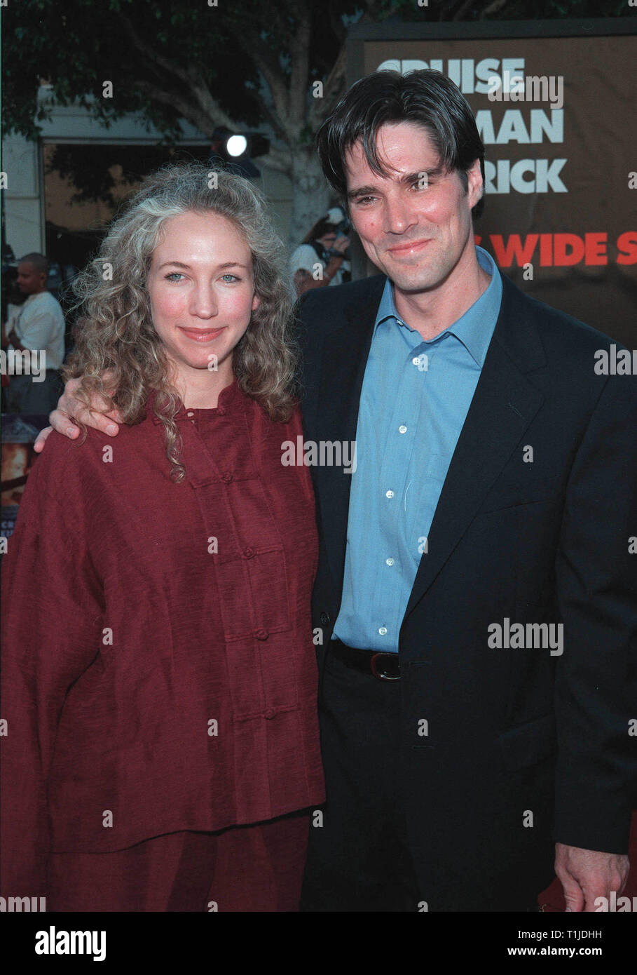 LOS ANGELES, CA. July 13, 1999:  'Dharma & Greg' star THOMAS GIBSON & wife at the world premiere, in Los Angeles, of  'Eyes Wide Shut'. © Paul Smith / Featureflash Stock Photo