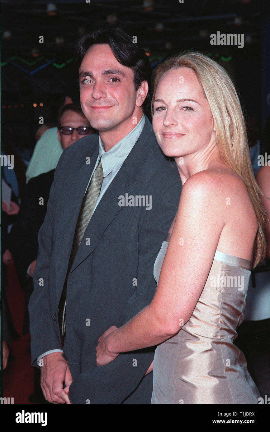 LOS ANGELES, CA - July 22, 1999:  Actor HANK AZARIA actress wife HELEN HUNT at the world premiere of his new movie "Mystery Men" at Universal City, Hollywood.  © Paul Smith / Featureflash Stock Photo