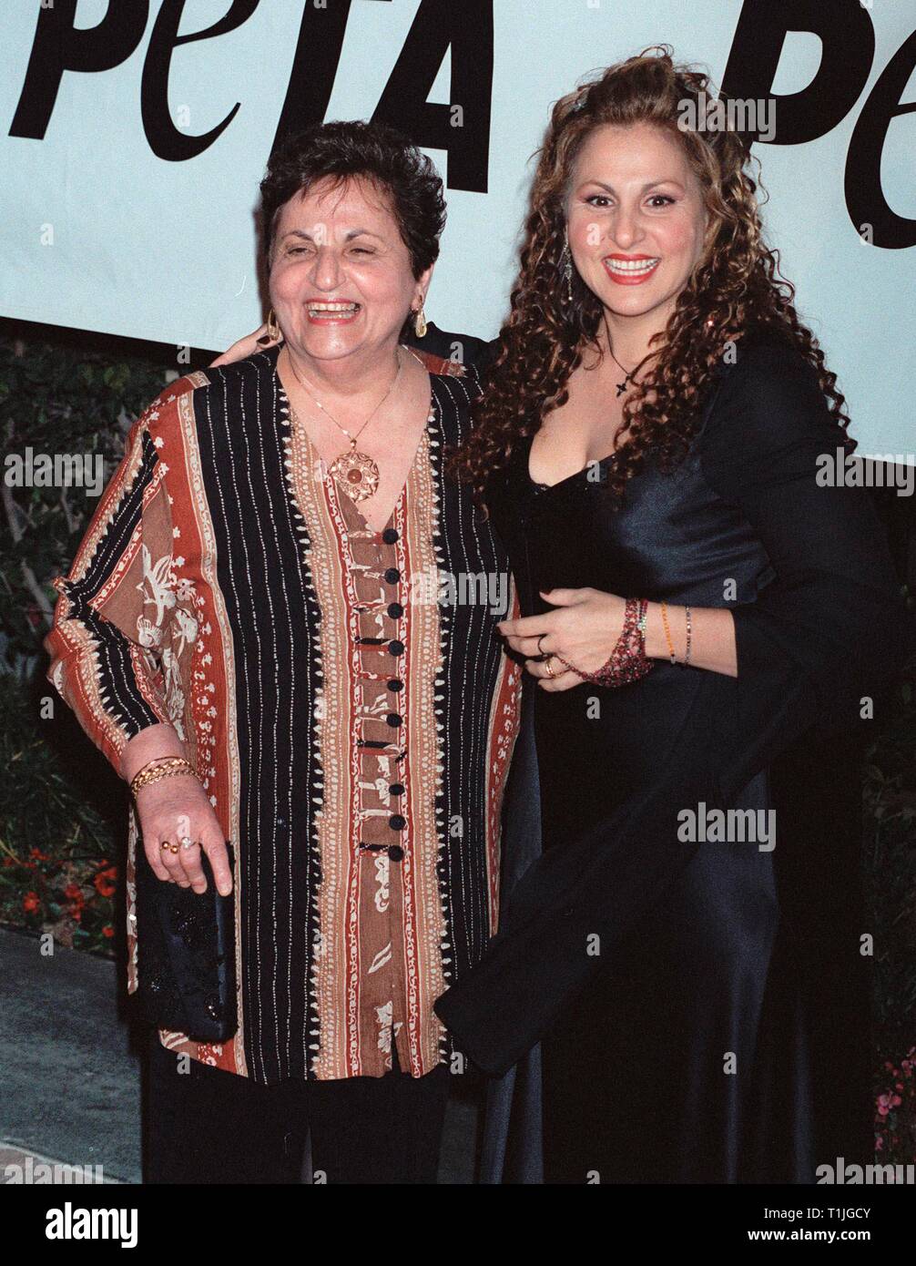 LOS ANGELES, CA - September 18, 1999: Actress KATHY NAJIMY & mother at