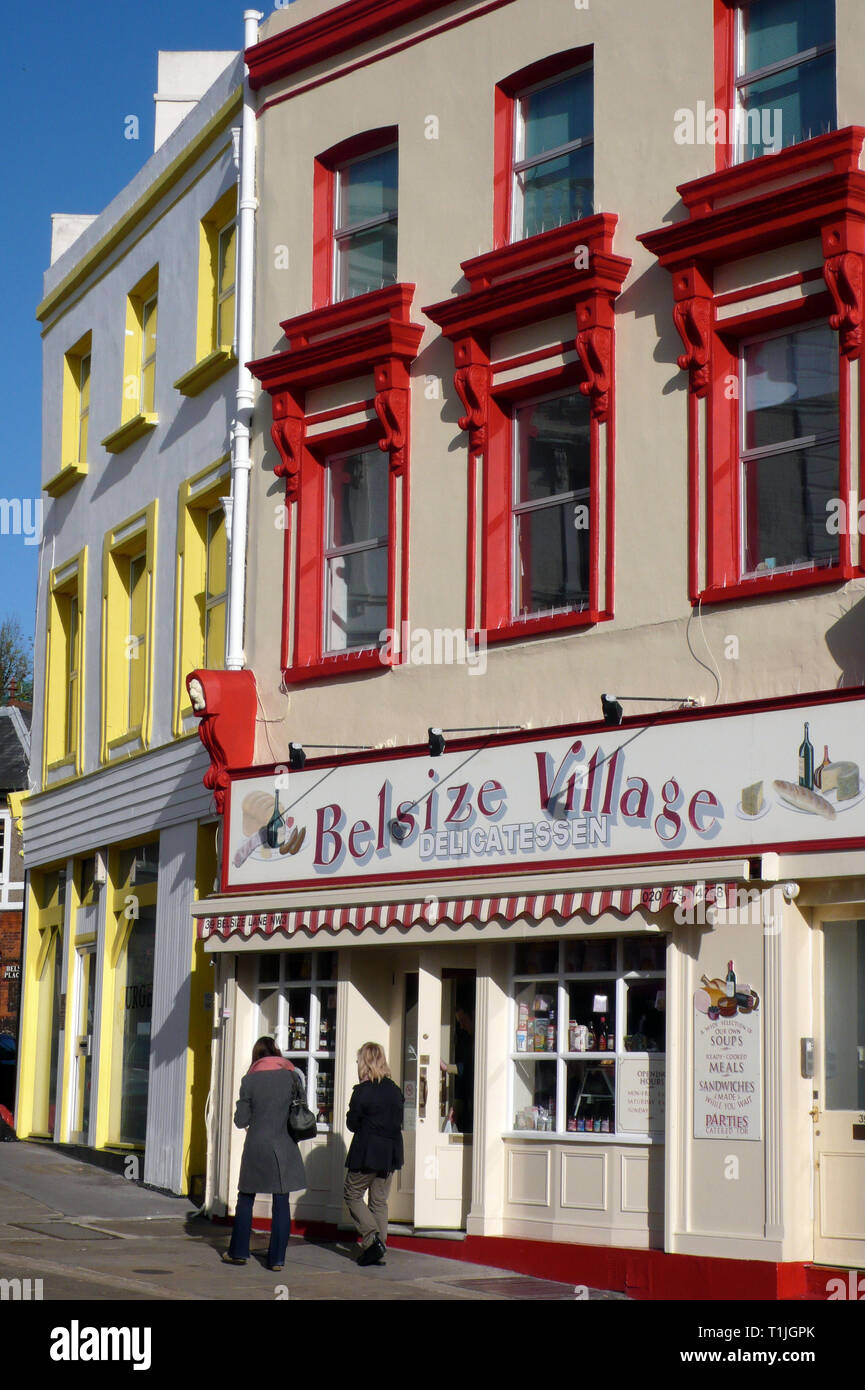 Belsize Village in Belsize Park in the Camden area of NW London