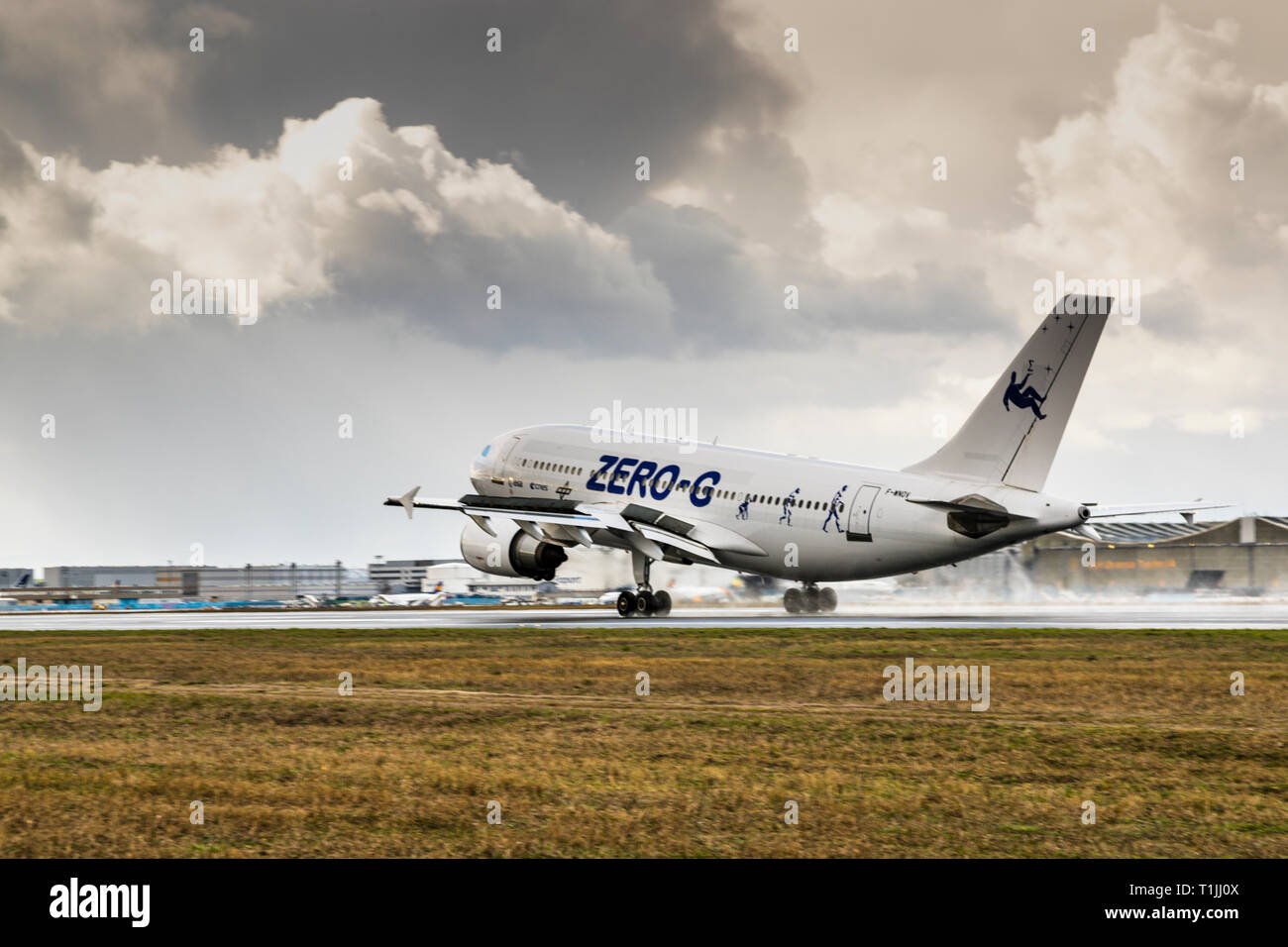 ESA Aircraft Airbus 320 Zero G at Frankfurt Airport, Germany Stock Photo