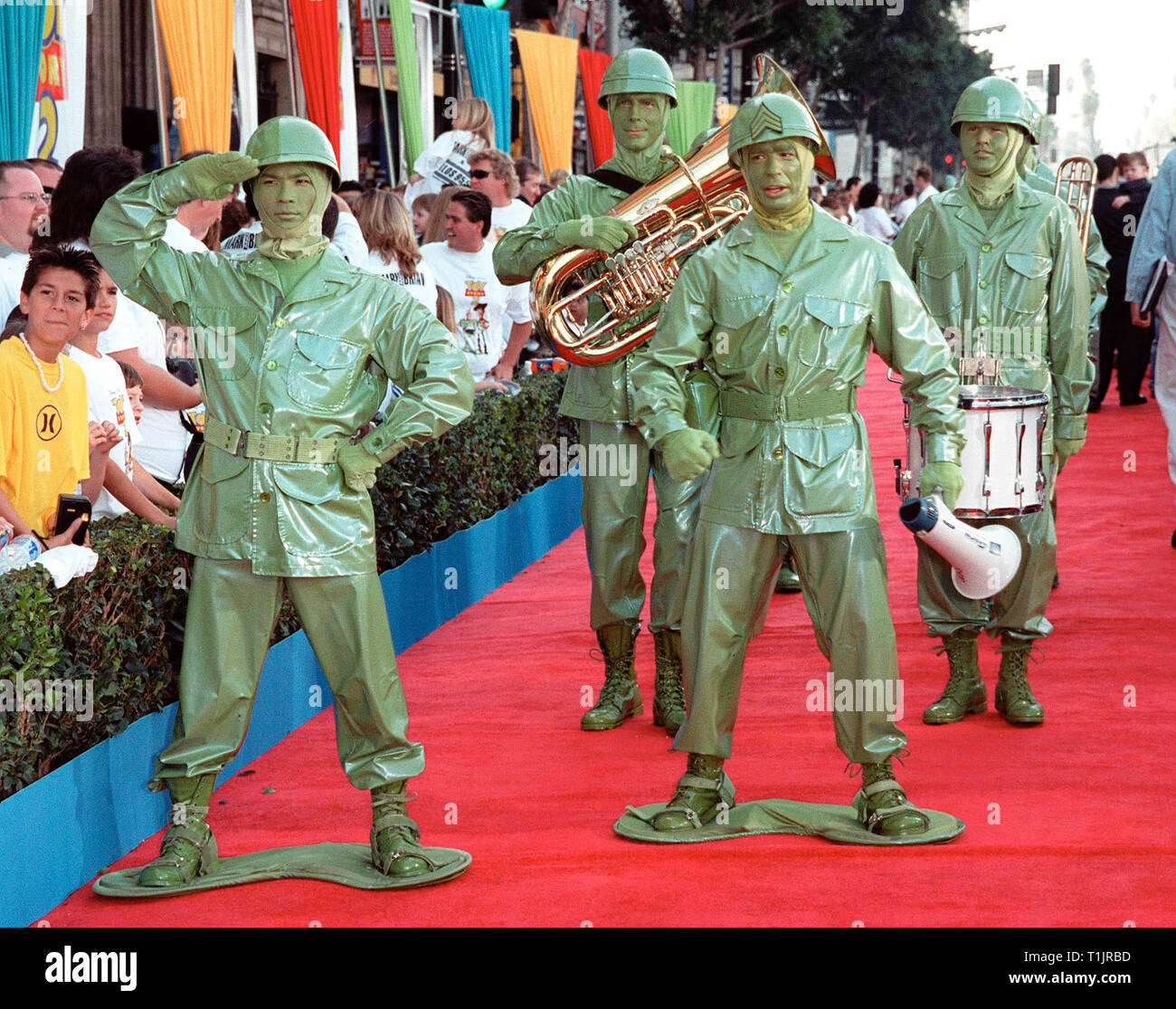 LOS ANGELES, CA. November 13, 1999:   'Toy Story' soldier characters at the world premiere of Disney/Pixar's 'Toy Story 2' at the El Capitan Theatre, Hollywood.  © Paul Smith / Featureflash Stock Photo