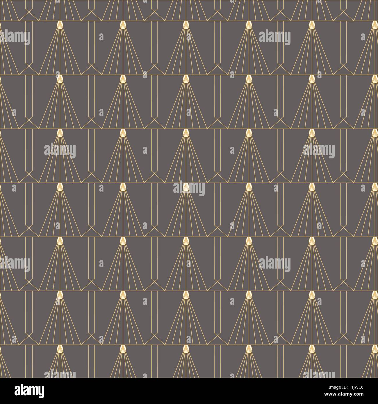Seamless Tile Fan Pattern Interiour Stock Vector Images - Alamy