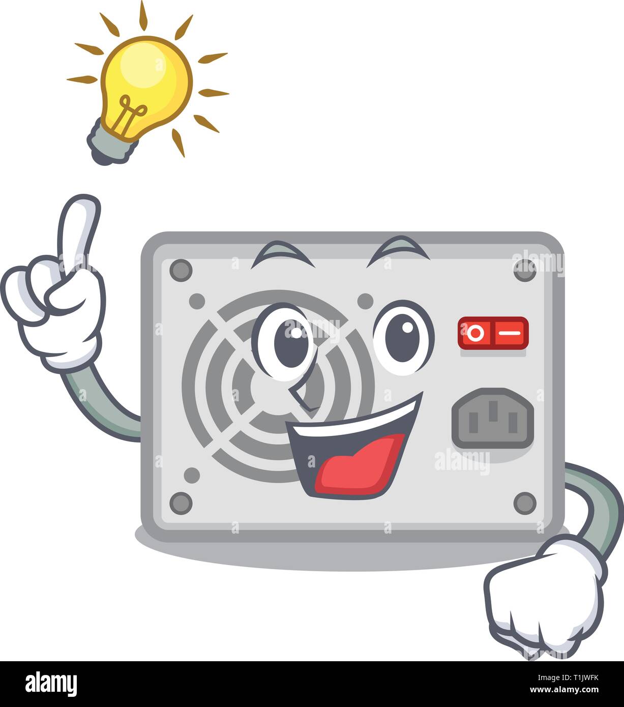 cartoon in computering power supply