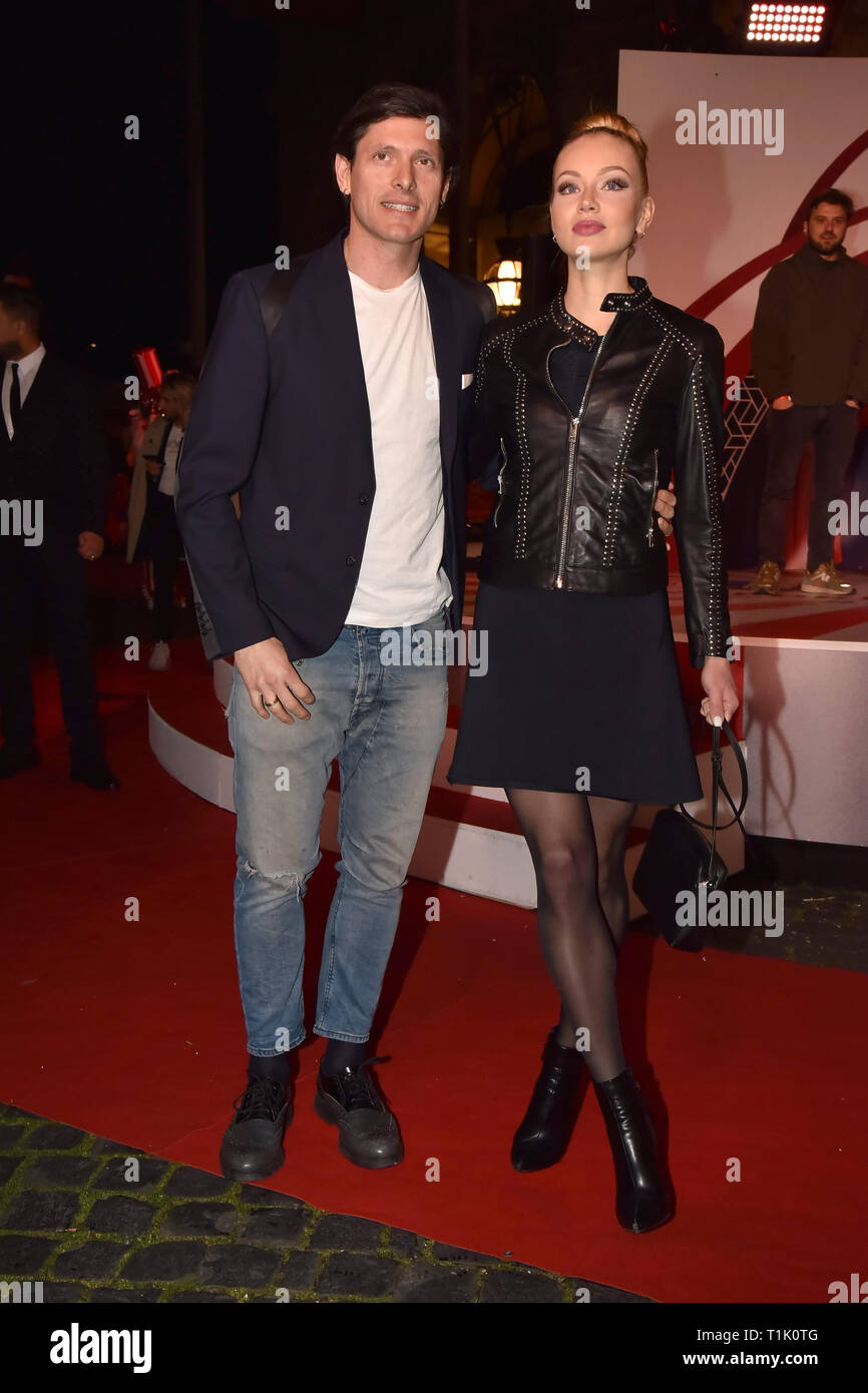 værtinde plasticitet Markér Rome, Italy. 26th Mar, 2019. Rome, Cinema The Space Modern Film Preview  "Dumbo", In the picture: Aldo Montano Olga Plachina Credit: Independent  Photo Agency Srl/Alamy Live News Stock Photo - Alamy