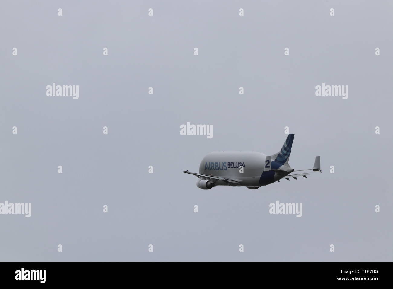 Hawarden airport, aviation park, Wednesday 27 March 2019. Weather UK
