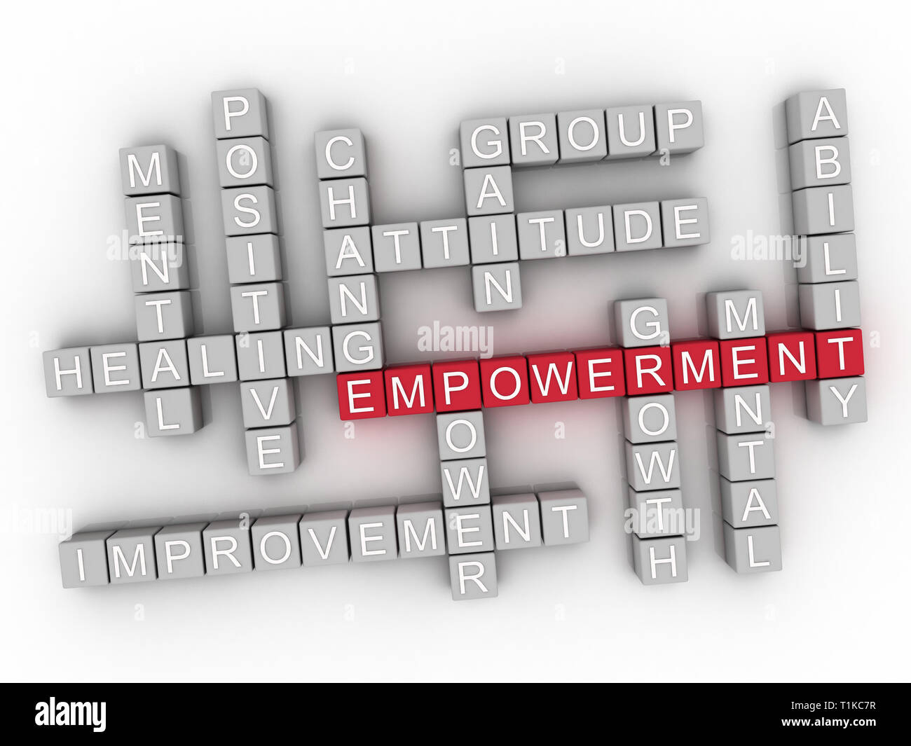 3d Empowerment word cloud concept - Illustration Stock Photo