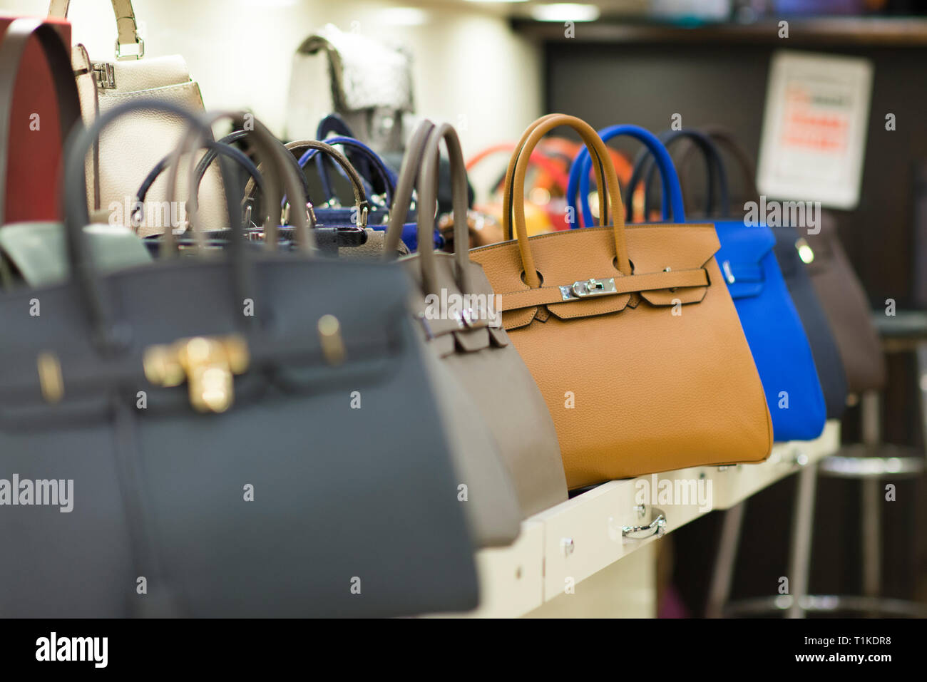 Grand Bazaar, Istanbul, Turkey - 04 23 2016: Faked bags on sale in random  shop in the Grand Bazaar. It is a famous place well known for replica shoes  Stock Photo - Alamy