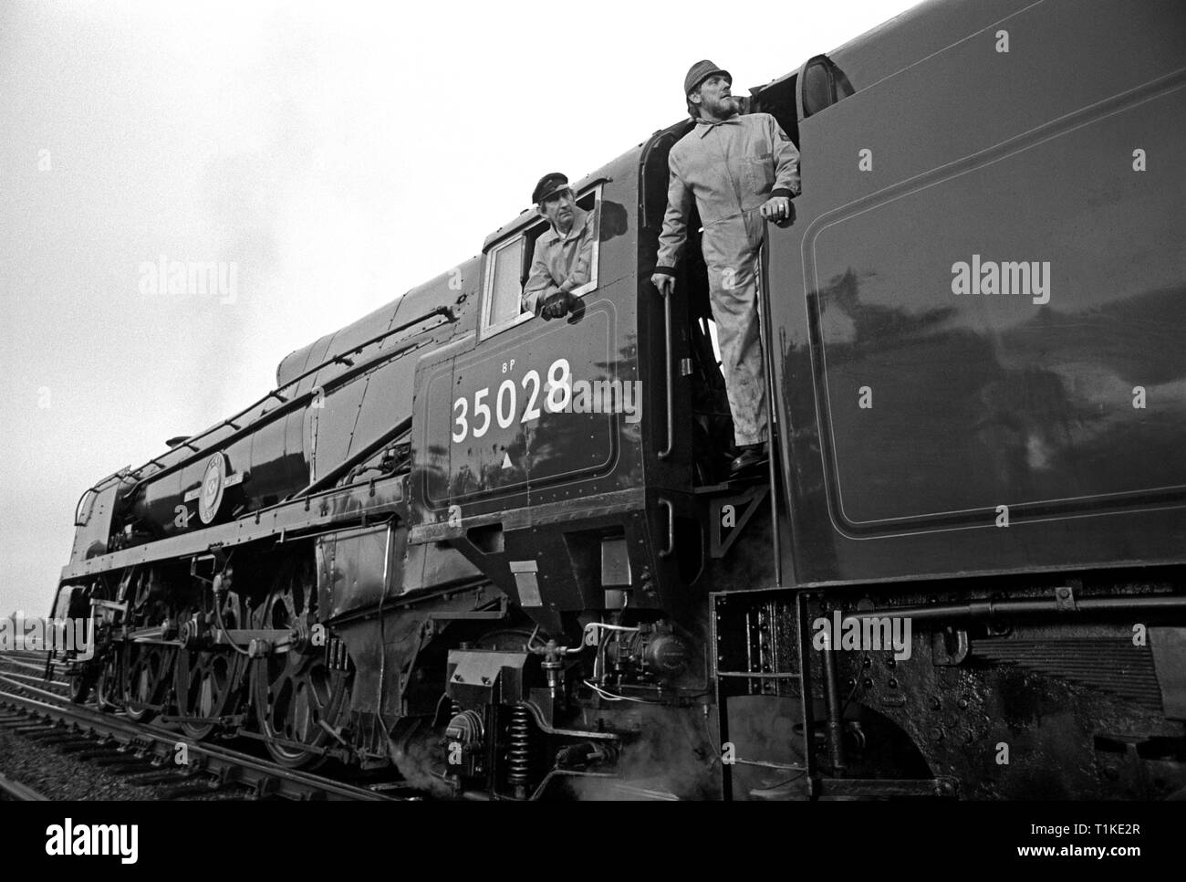 Merchant Navy Clan Line Locomotive 35028 at Appleby railway station on ...