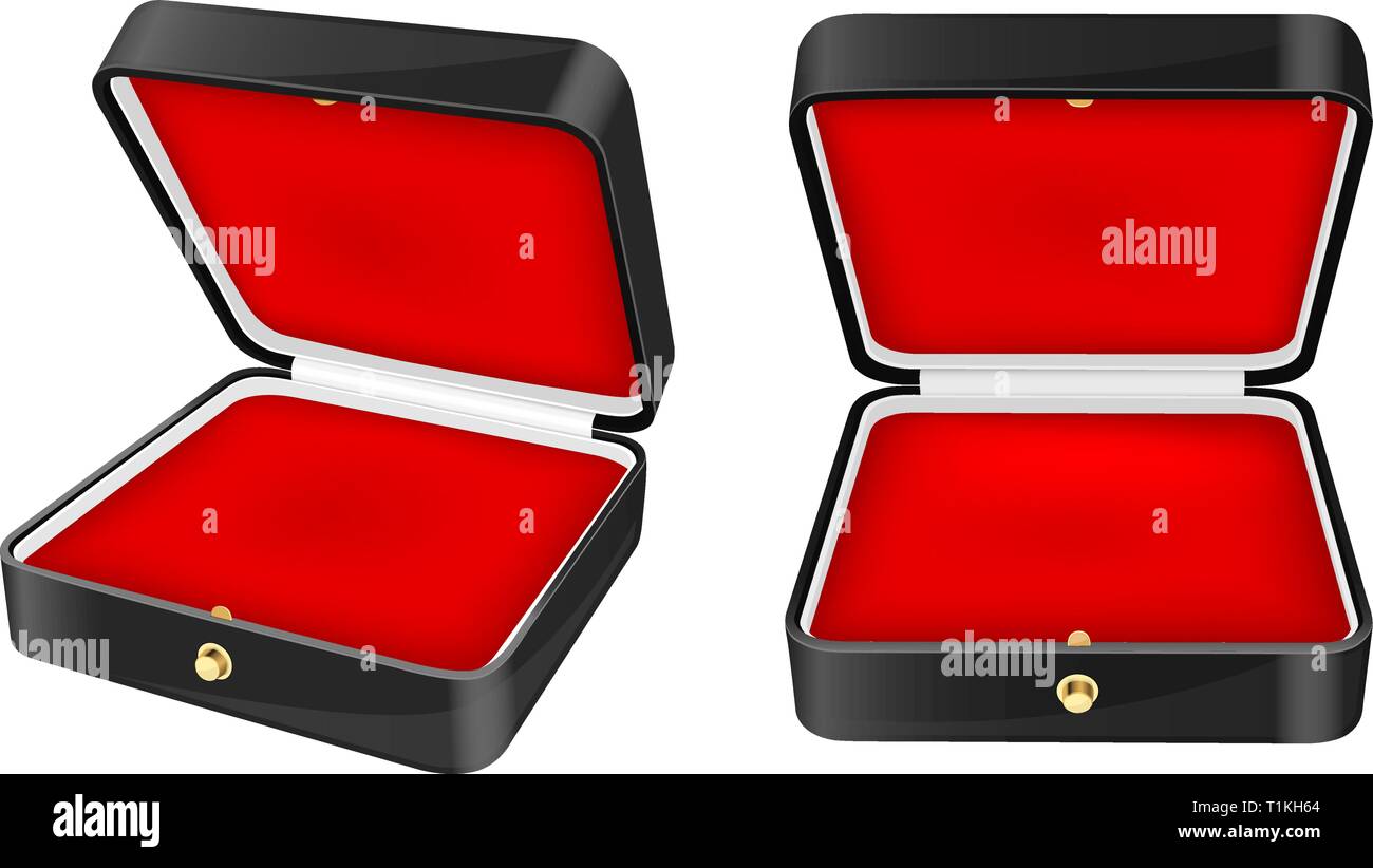 Jewelry box with red velvet lining Stock Vector Image & Art Alamy