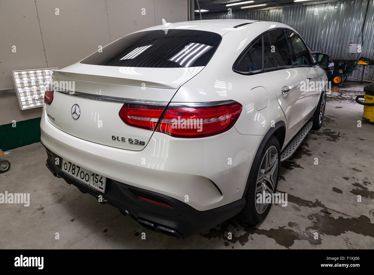 Novosibirsk Russia 080118 Rear View Of Luxury Very
