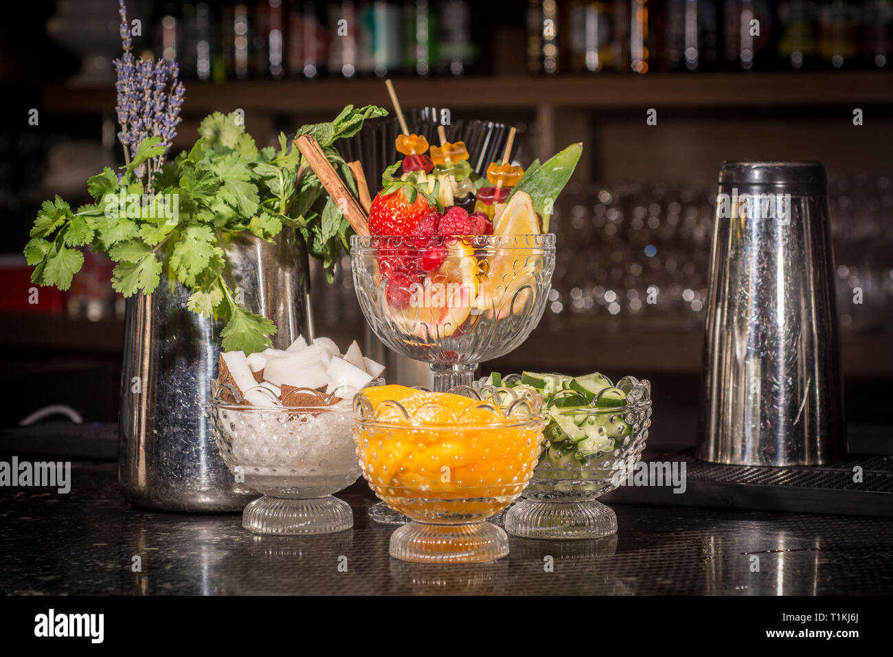 Summer fruit cocktail hi-res stock photography and images - Alamy