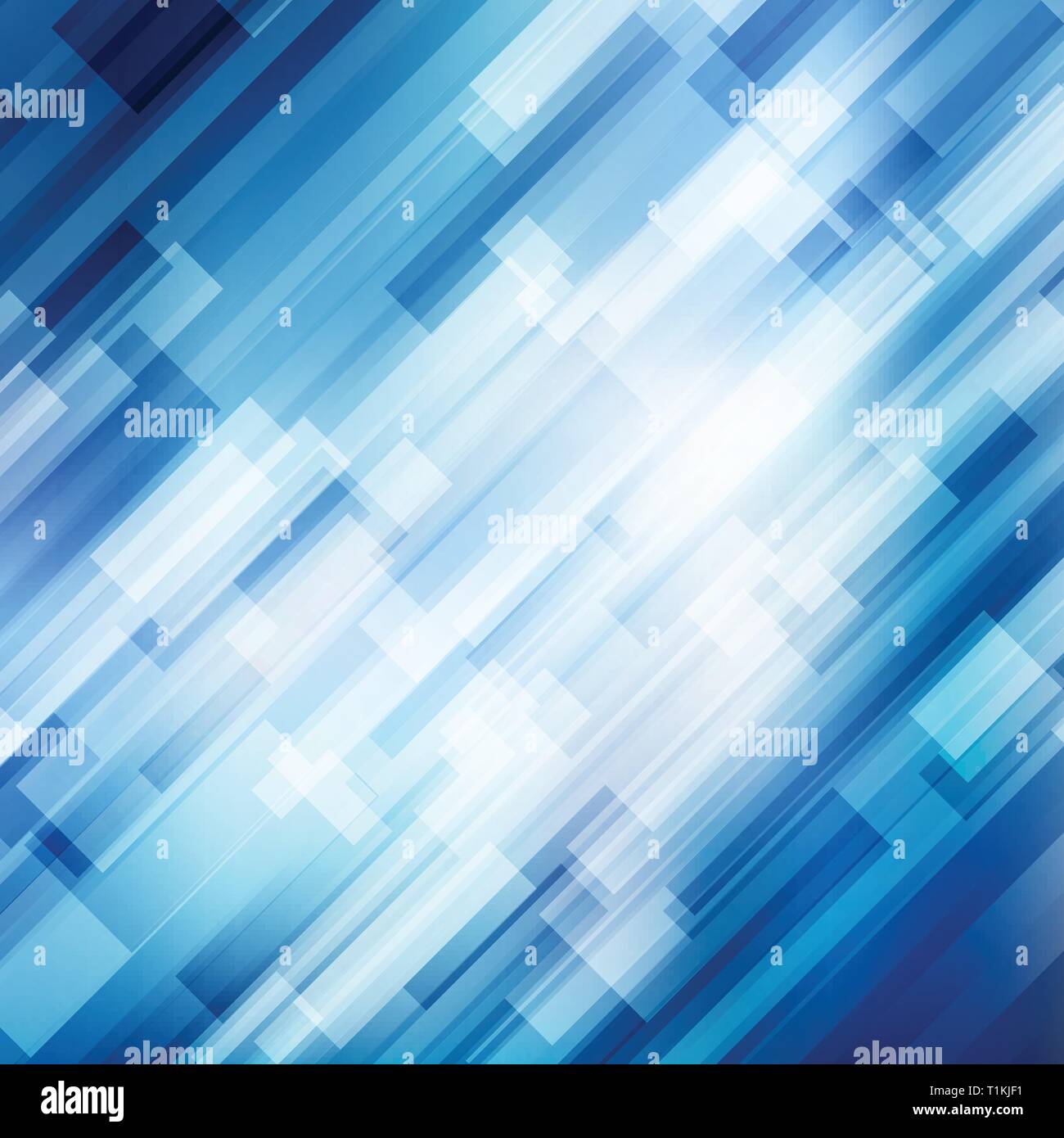 Abstract geometric diagonal blue lines overlap layer business shiny ...