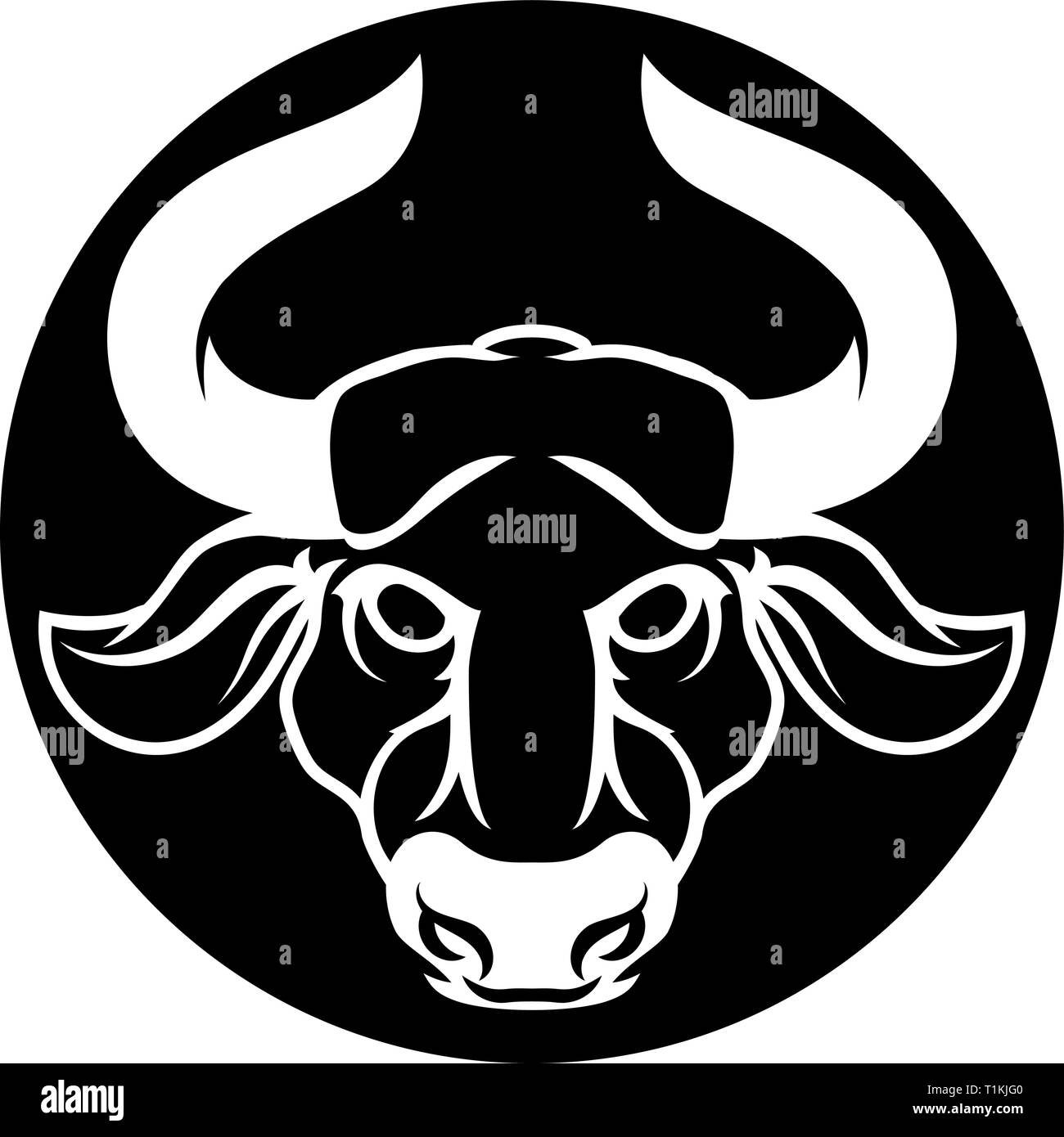 Bull Taurus Zodiac Sign Stock Vector