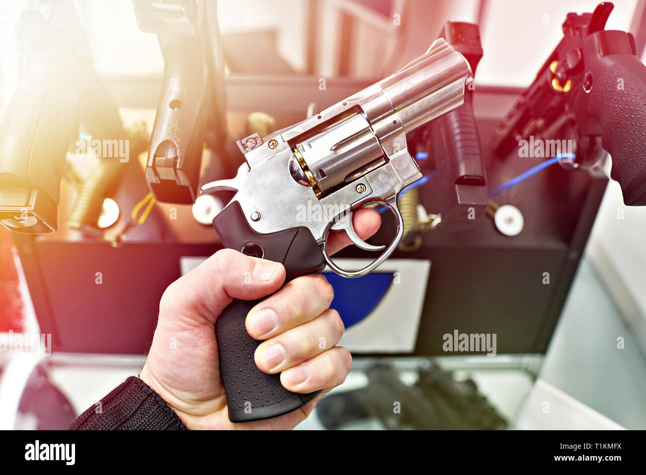 Rubber bullet handgun hi-res stock photography and images - Alamy