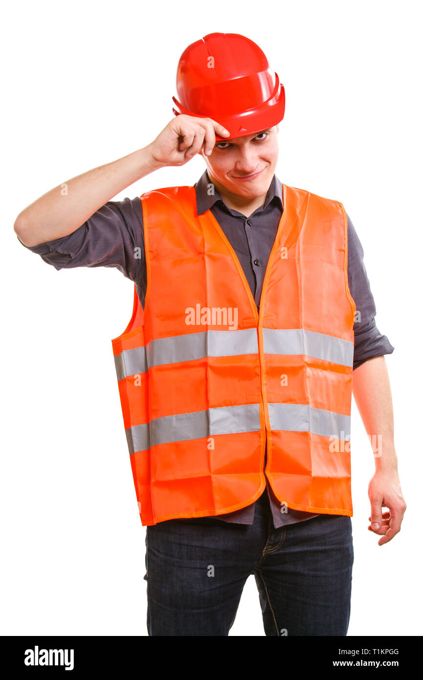 red construction hat
