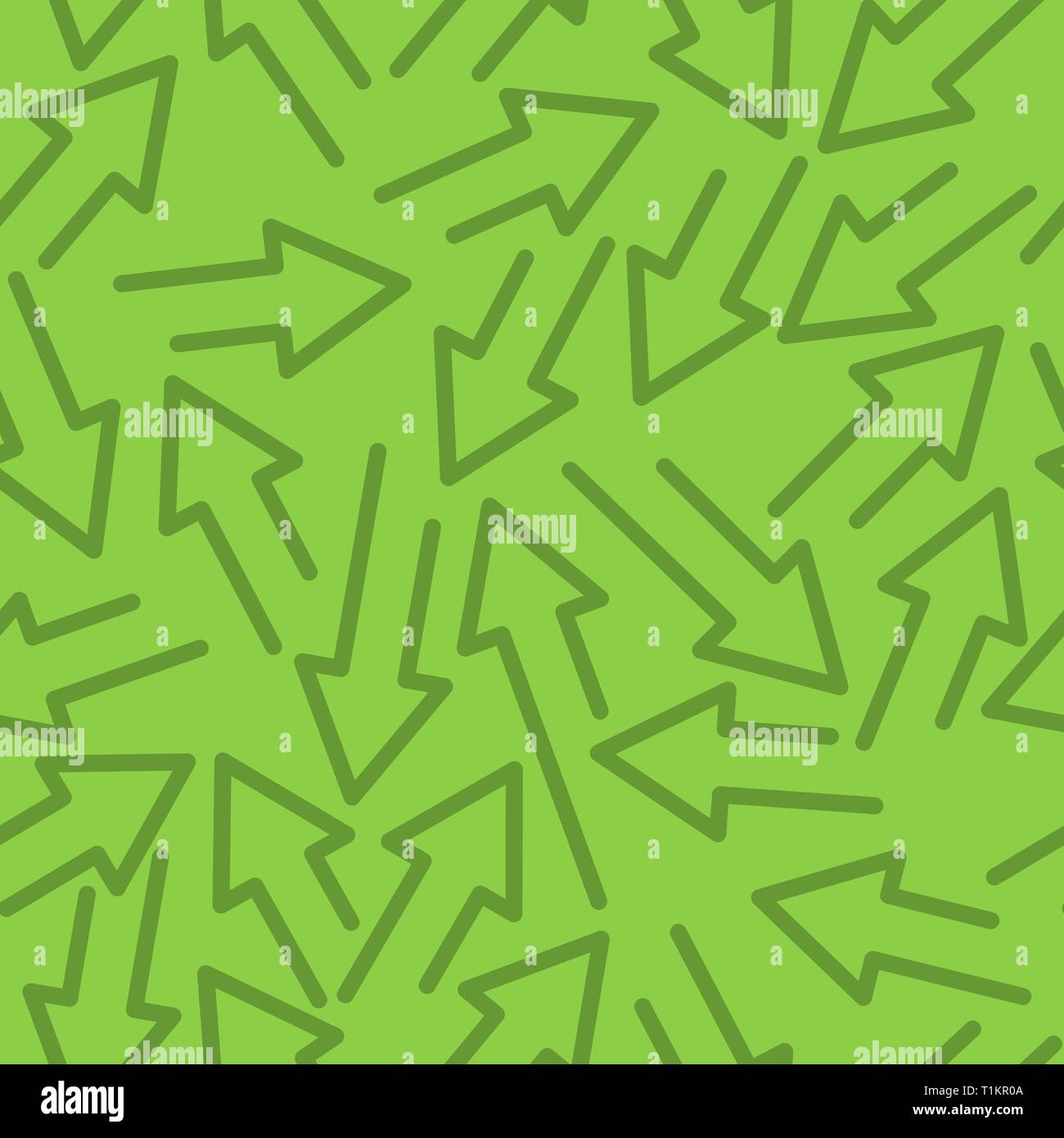Geometric seamless pattern with arrows in different directions Stock Vector
