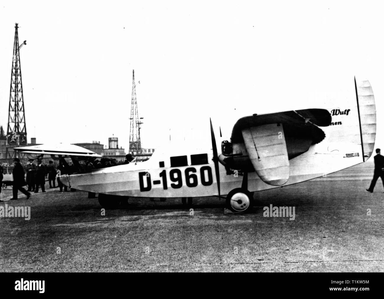 transport / transportation, aviation, research, experimental aircraft Focke-Wulf F 19 Ente, 1930, Additional-Rights-Clearance-Info-Not-Available Stock Photo