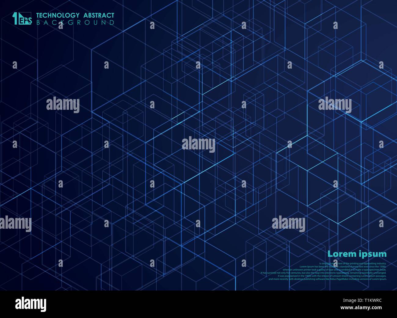 Abstract Technology Square Energy Cube Pattern Background You Can Use For Futuristic Design Of Tech Artwork Ad Poster Print Cover Design Annual Stock Vector Image Art Alamy