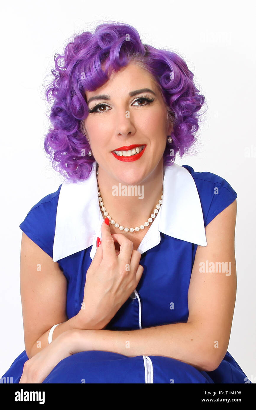 1950s Pin Up Girl Stock Photo 241999892 Alamy