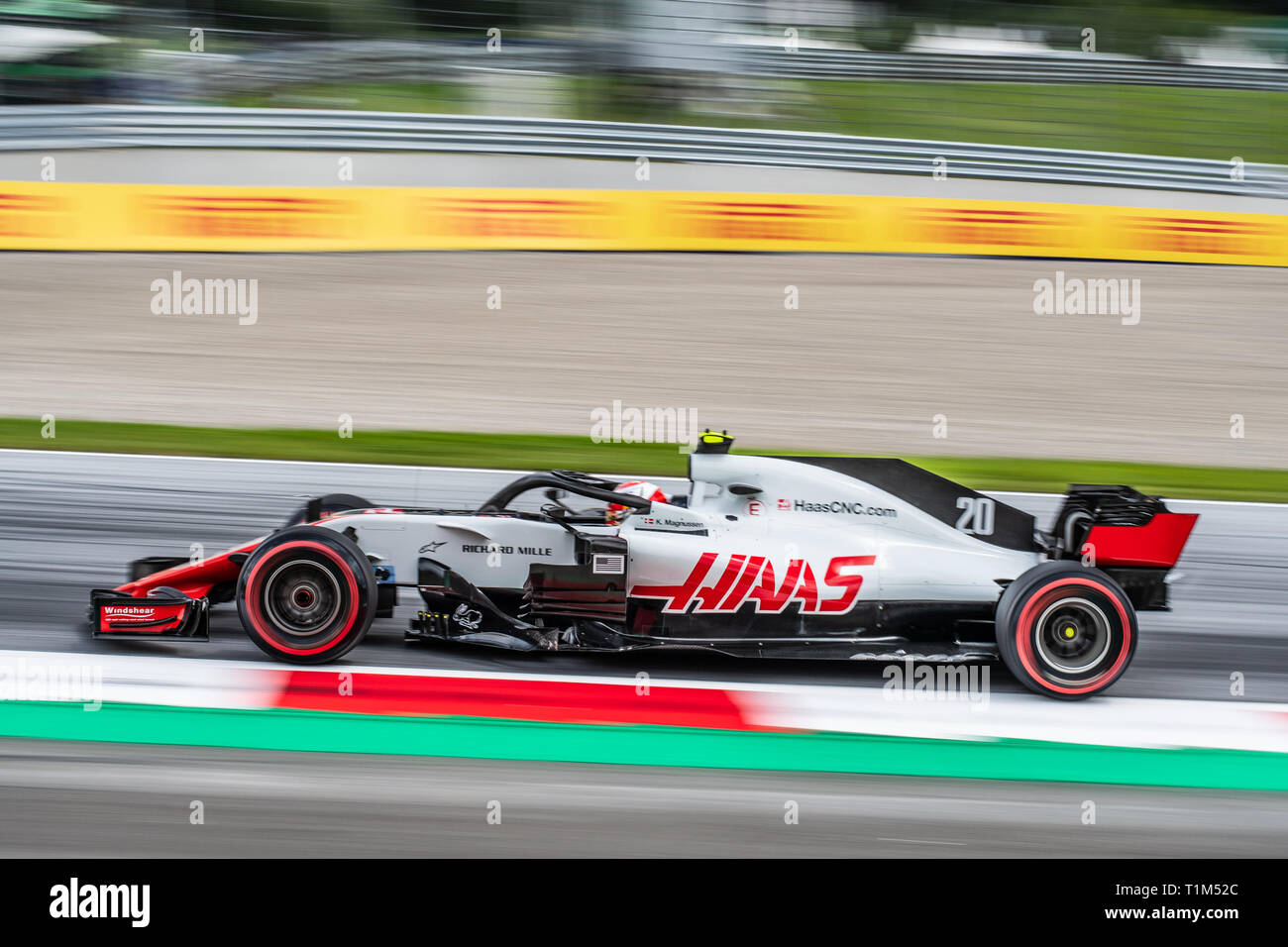 Spielberg/Austria - 06/29/2018 - #20 Kevin MAGNUSSEN (DEN) in his HAAS  RVF-18 during FP1 ahead of the 2018 Austrian Grand Prix at the Red Bull Ring  Stock Photo - Alamy