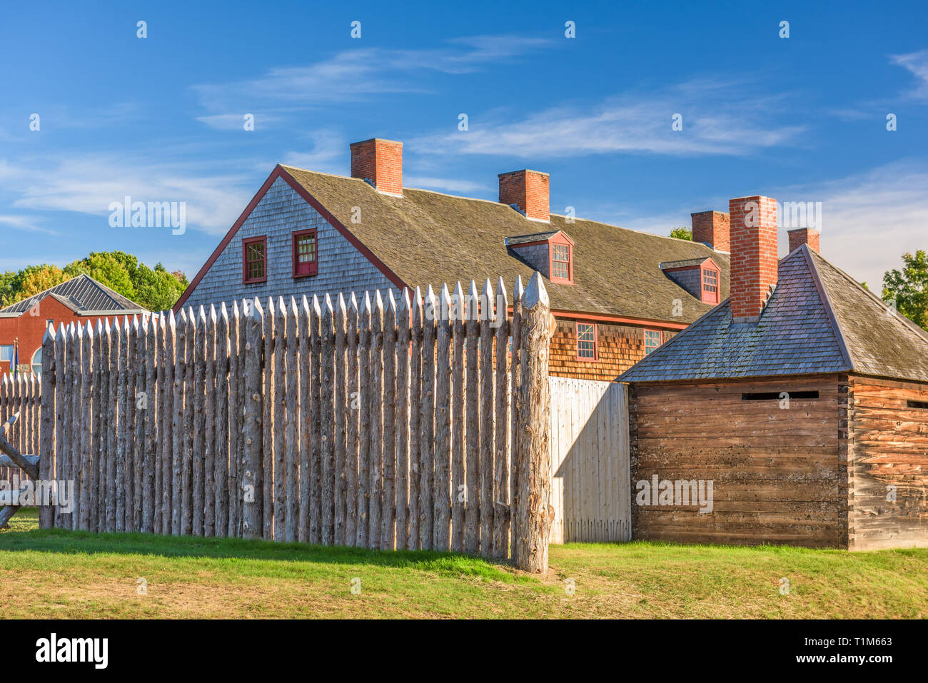 Augusta, Maine, USA historic old forts Stock Photo Alamy